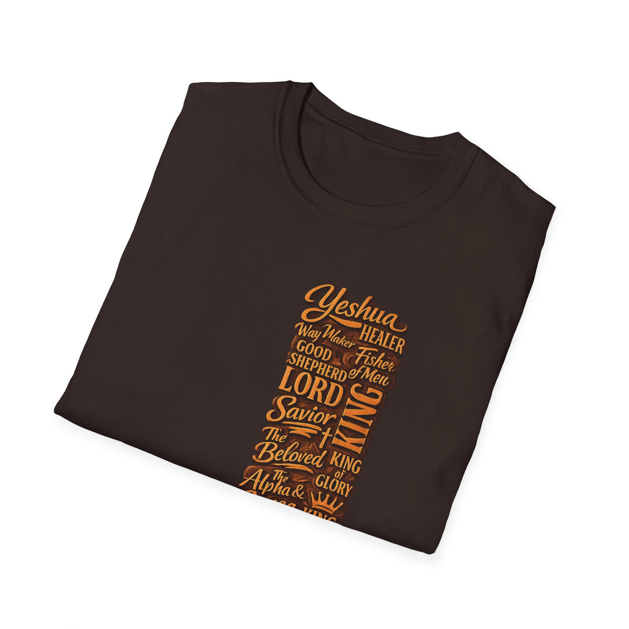 Christian Faith T-Shirt — 'Lord Savior King' Typography Design