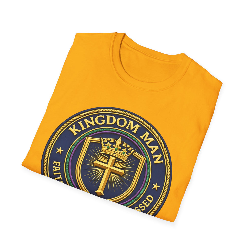 Kingdom Man T-Shirt — Faithful Obedient Blessed Christian Graphic Tee