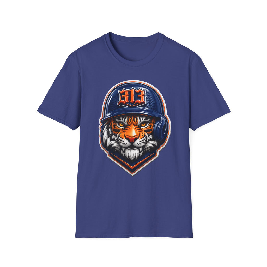 Tiger Mascot Tee —  Helmet Graphic Baseball T-Shirt