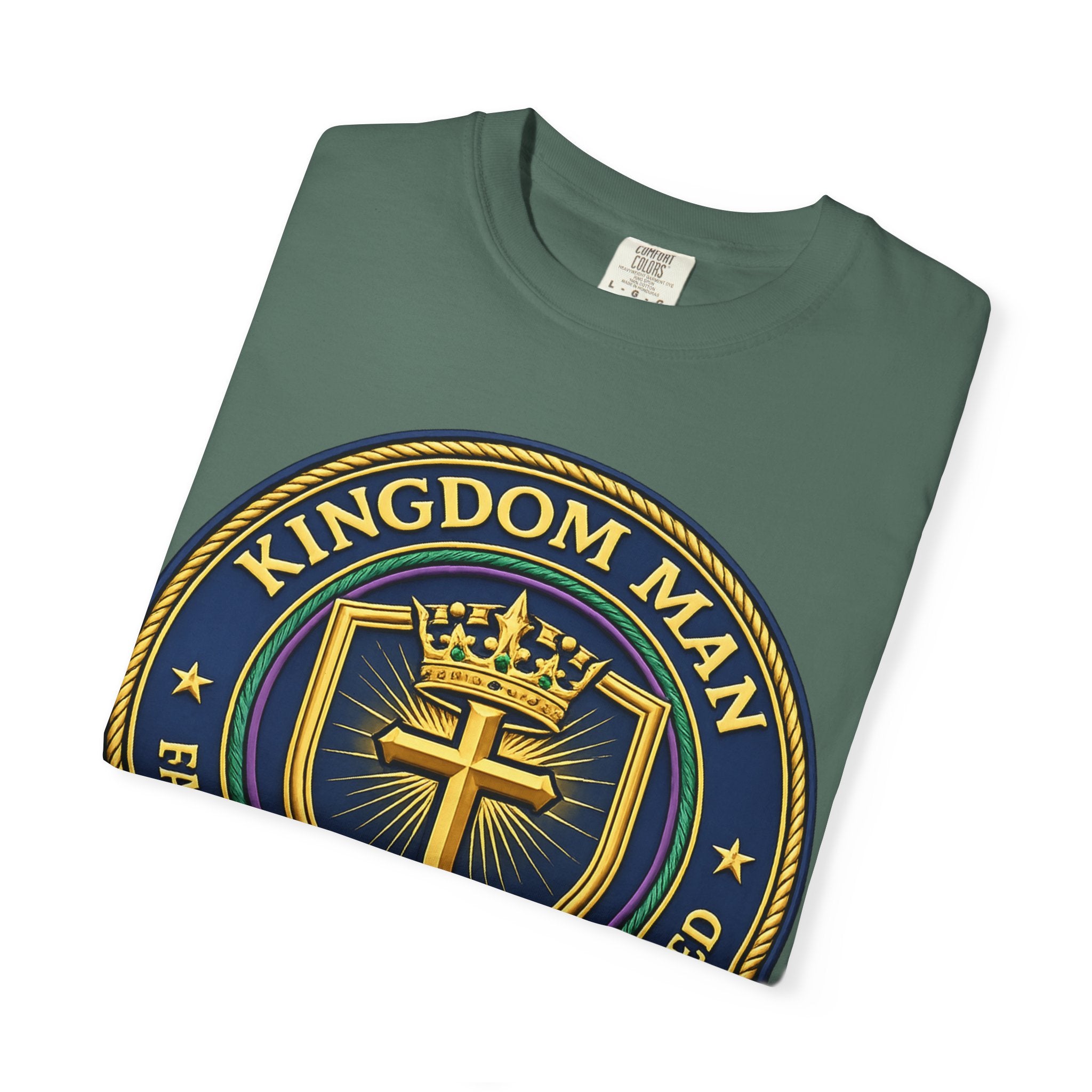 Kingdom Man T-Shirt — Faithful • Obedient • Blessed Christian Tee