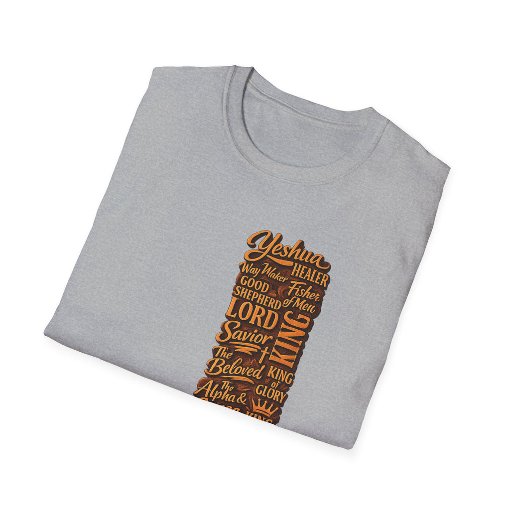 Christian Faith T-Shirt — 'Lord Savior King' Typography Design