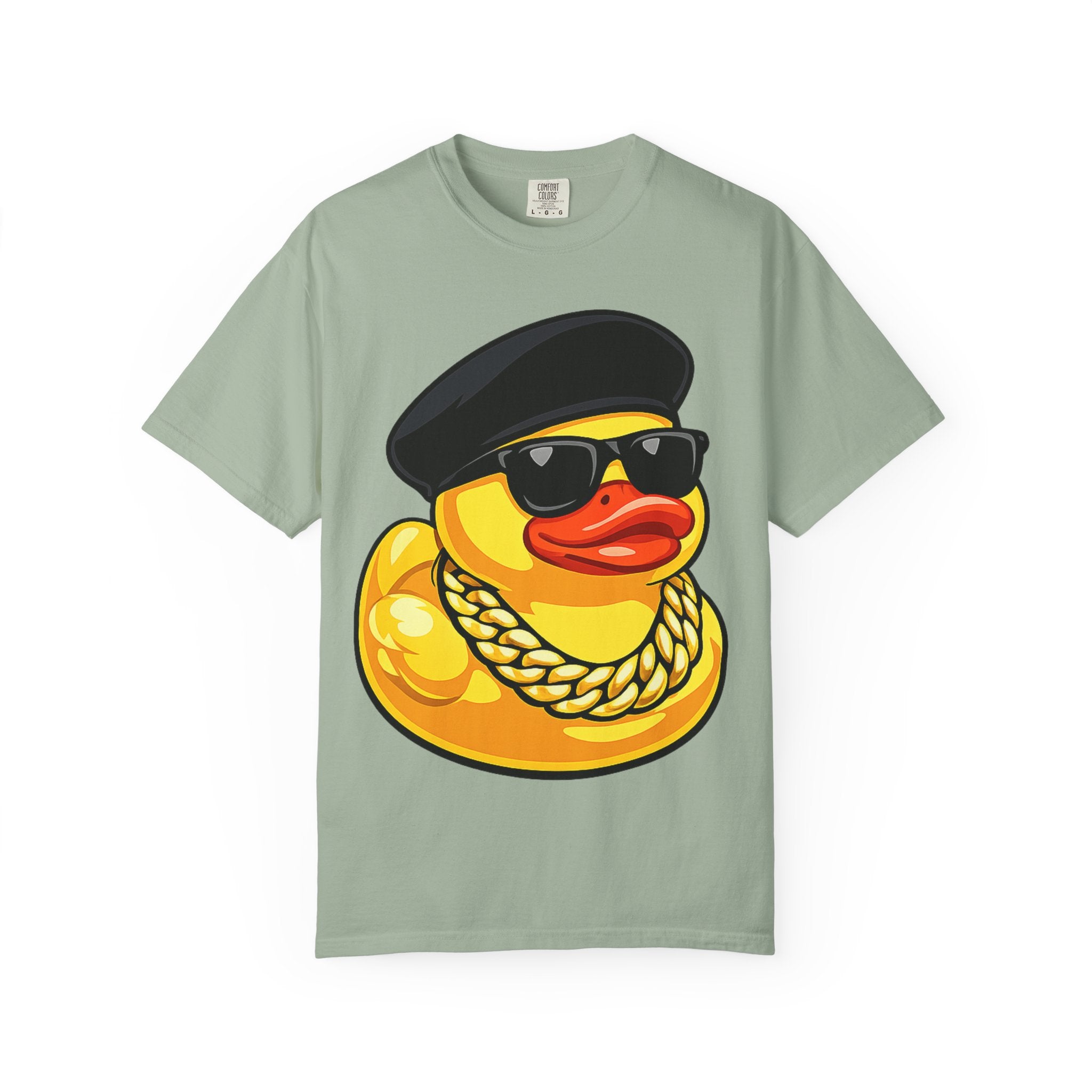 Cool Rubber Duck T-Shirt — Retro New Jack Ducky with Sunglasses & Chain
