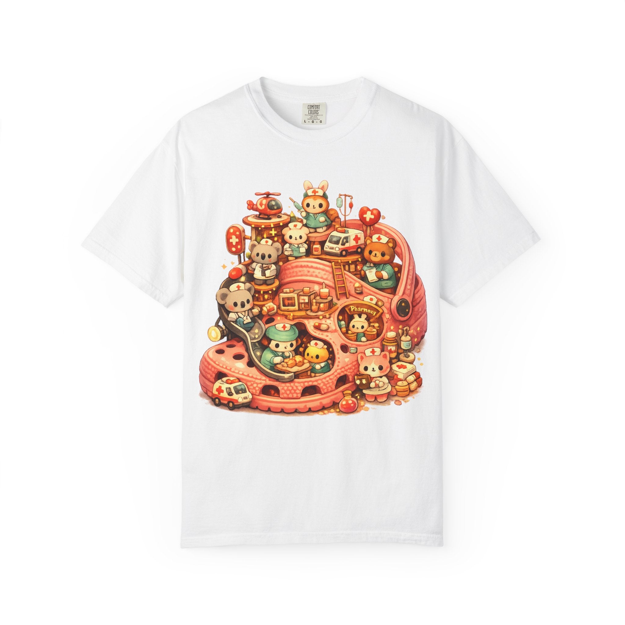 Cute Animal Sneaker Tee — Kawaii Shoe Crew Graphic T-Shirt