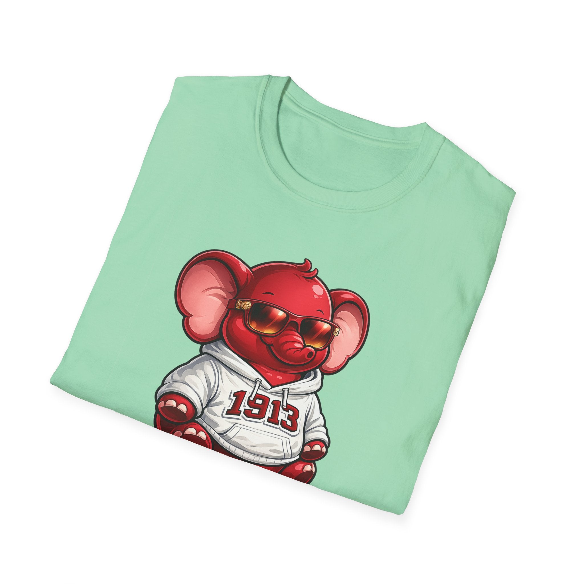 Elephant Mascot Tee — 1913 Red Elephant Graphic T-Shirt