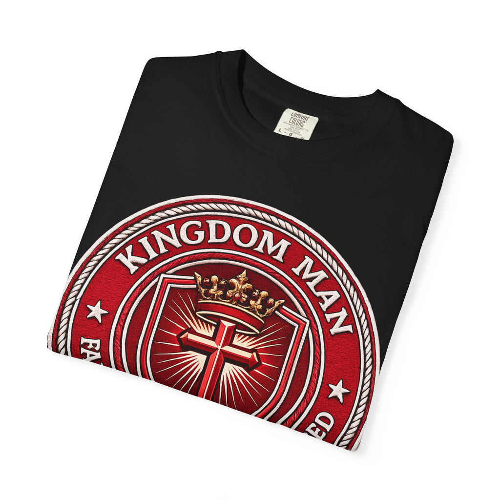 Kingdom Man T-Shirt — Faithful • Obedient • Blessed Christian Tee