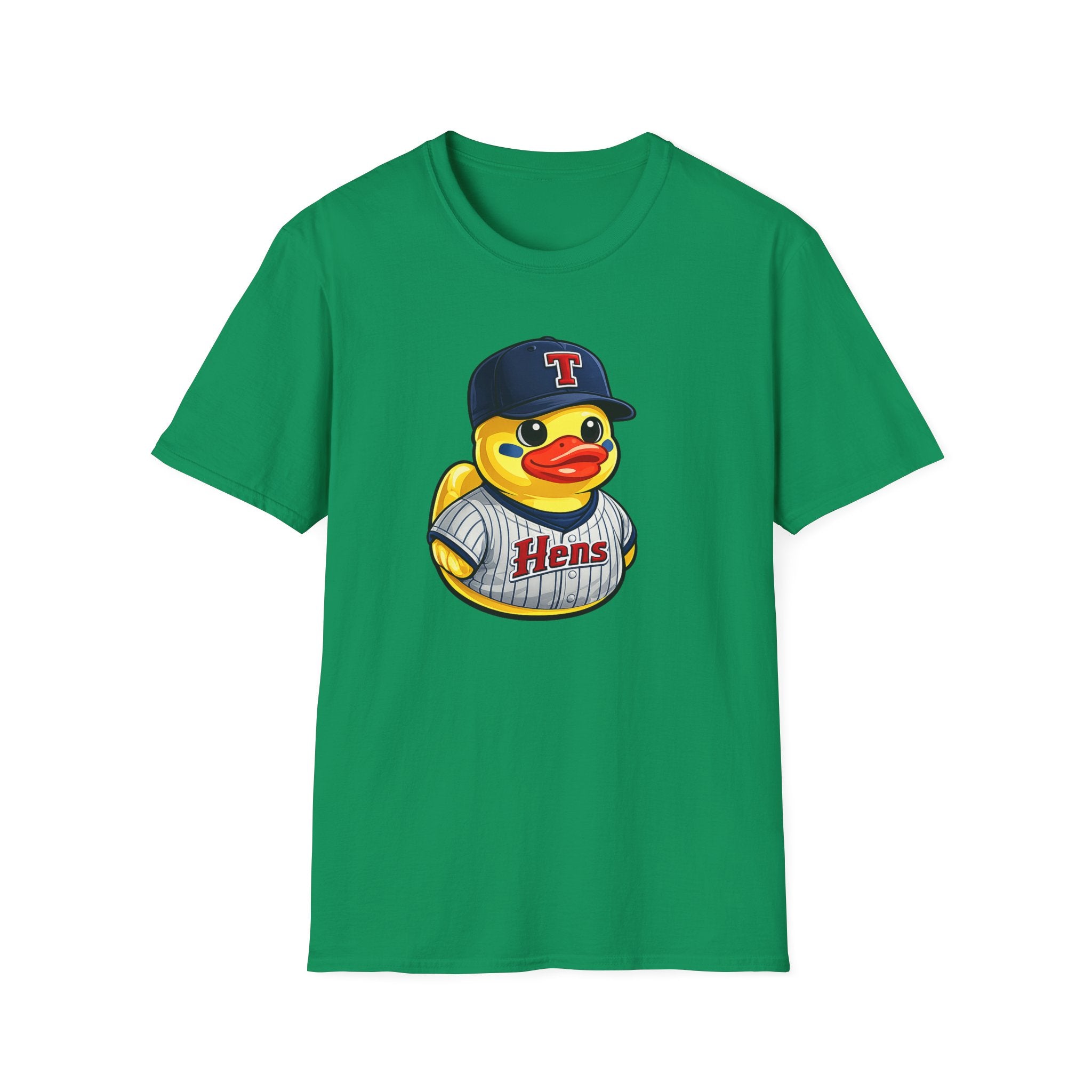Rubber Duck Baseball T-Shirt — Cute Mascot Team Jersey Graphic Tee