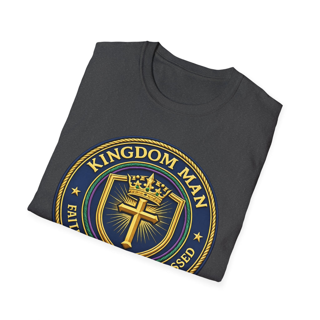Kingdom Man T-Shirt — Faithful Obedient Blessed Christian Graphic Tee