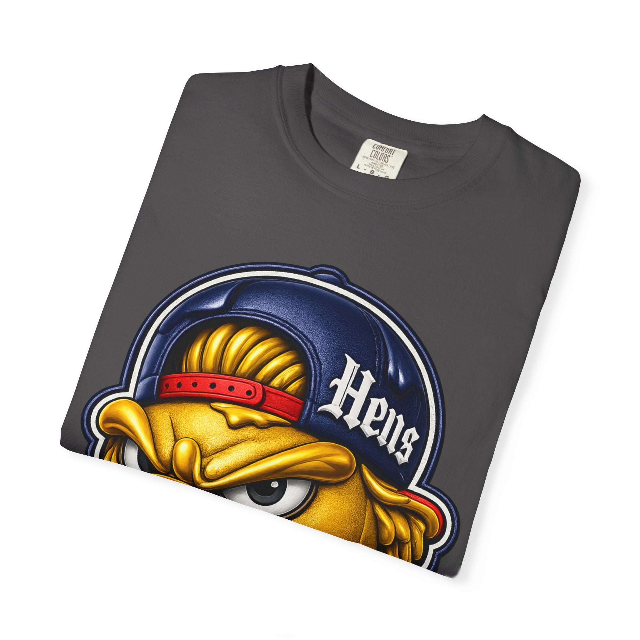 Hens Stadium Graphic T-Shirt — Streetwear Skate Tee with 'Hens' Logo