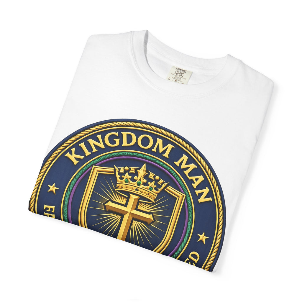 Kingdom Man T-Shirt — Faithful • Obedient • Blessed Christian Tee