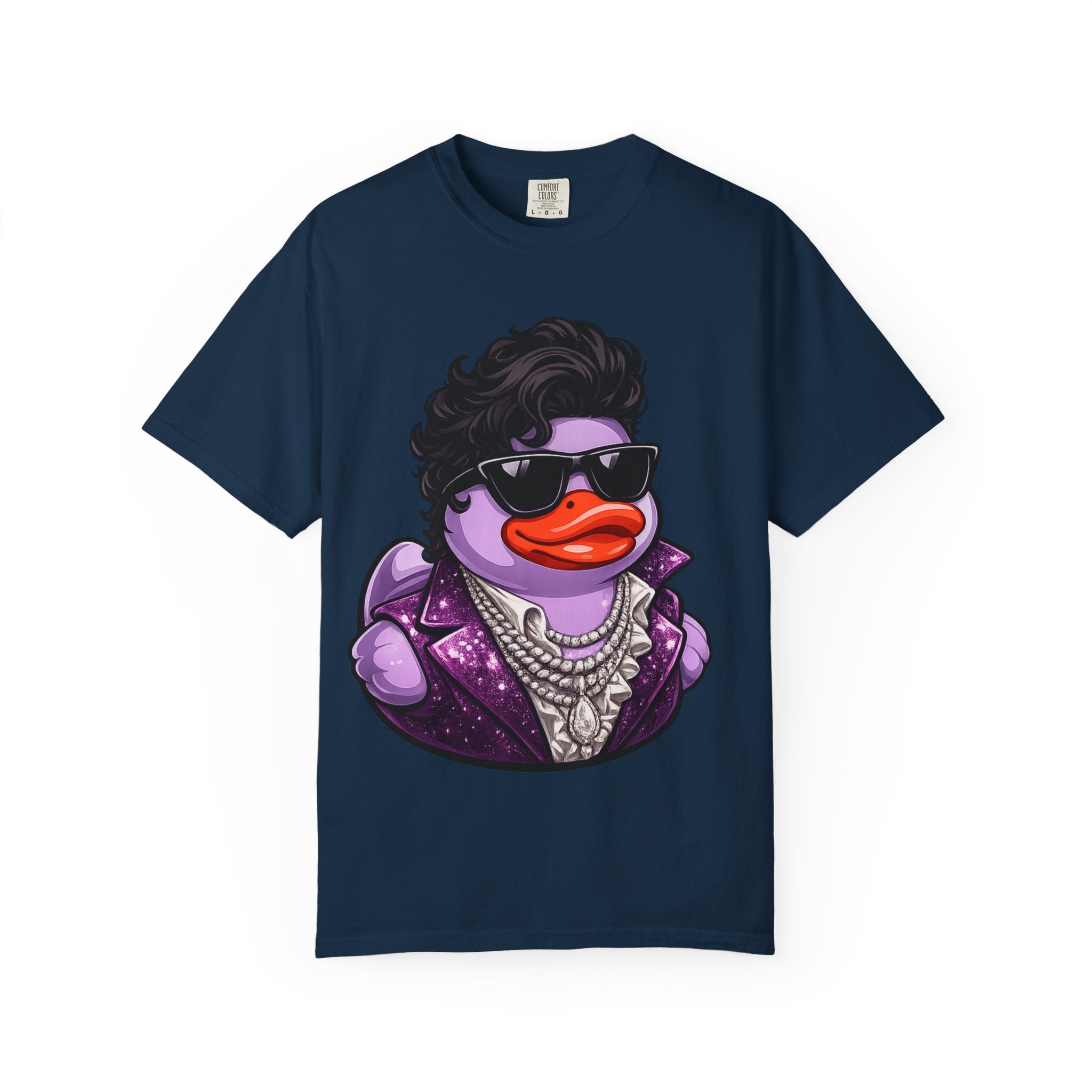 Purple Rock and Soul Rubber Duck graphic T-Shirt