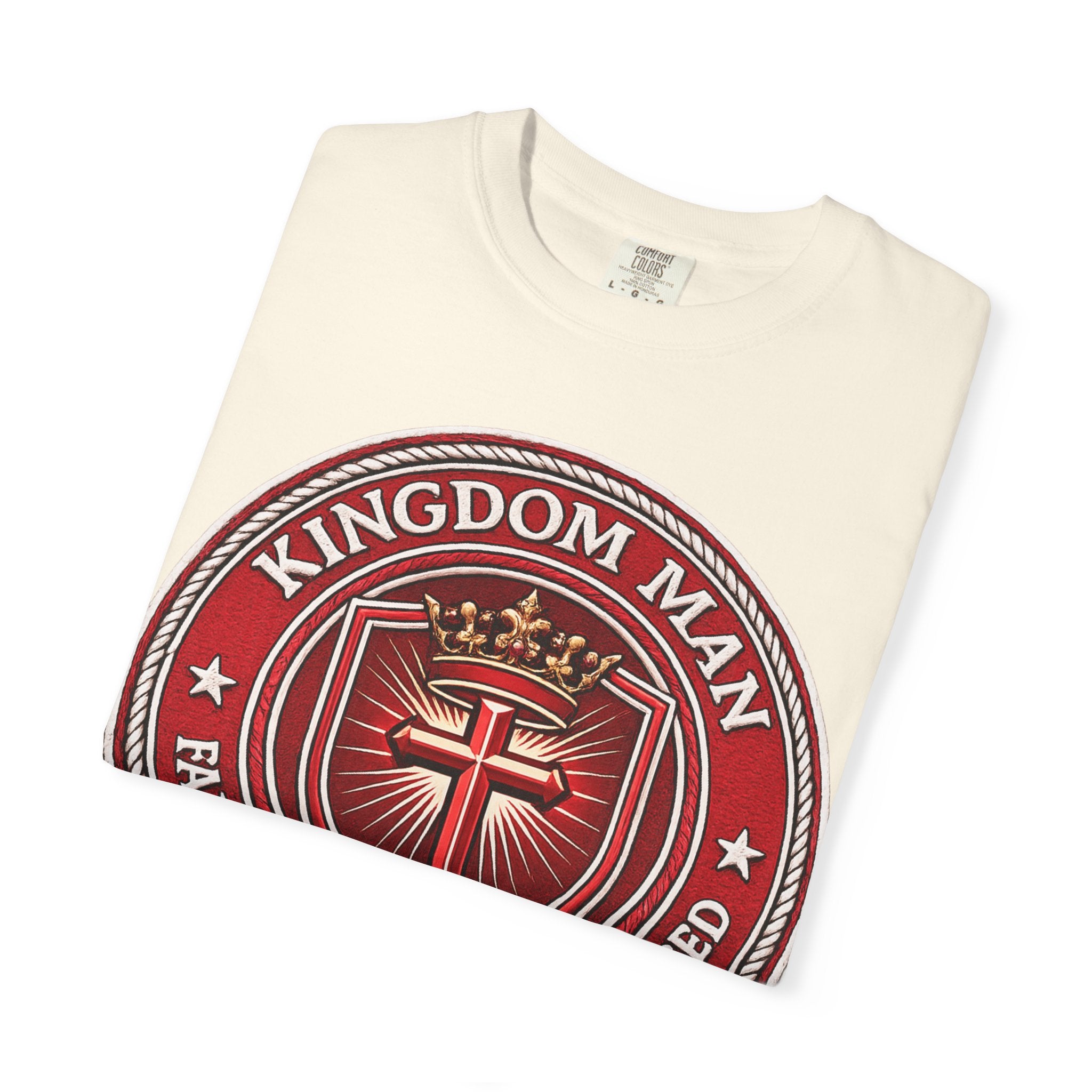 Kingdom Man T-Shirt — Faithful • Obedient • Blessed Christian Tee