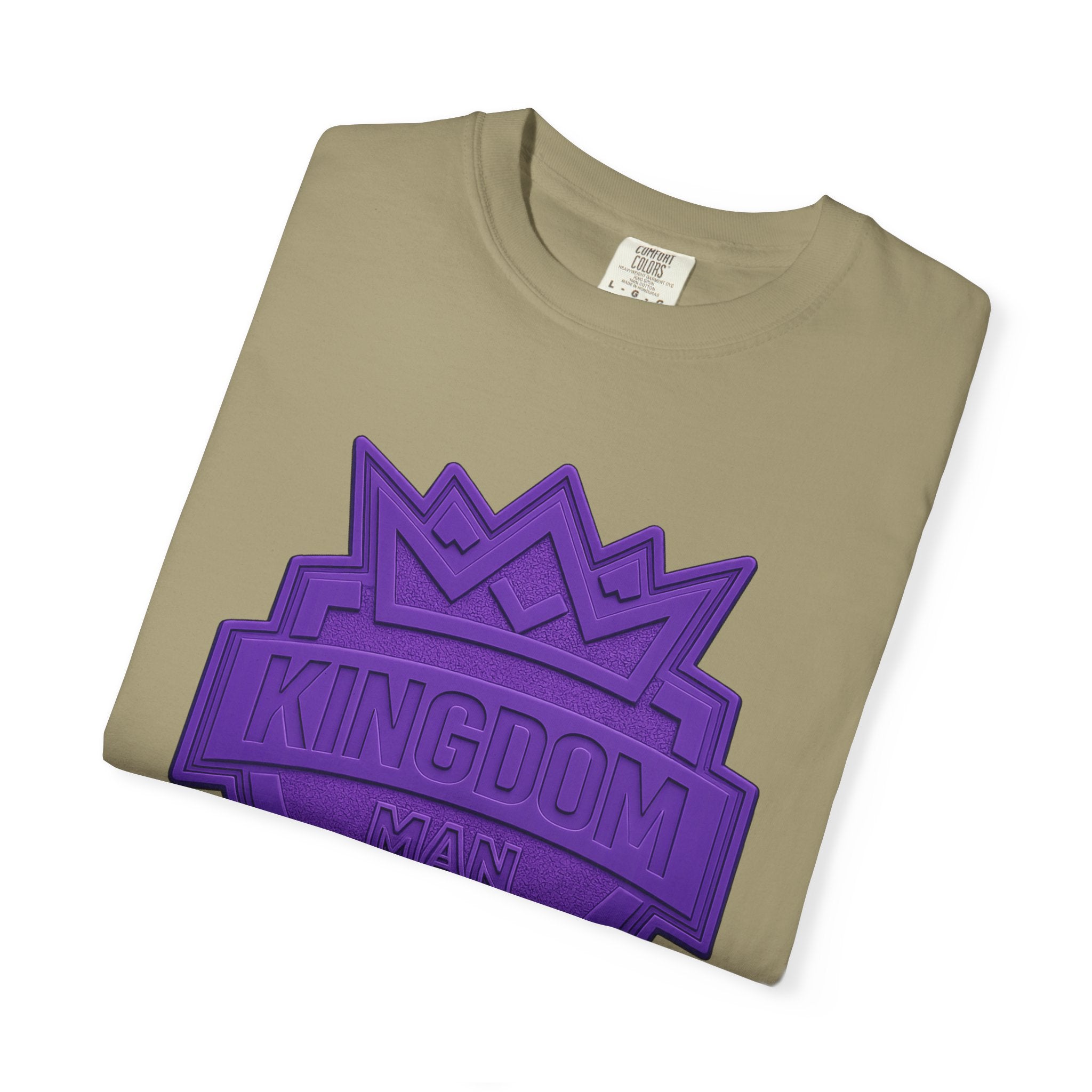Kingdom Shield T-Shirt — Purple Crest Cross Graphic Tee