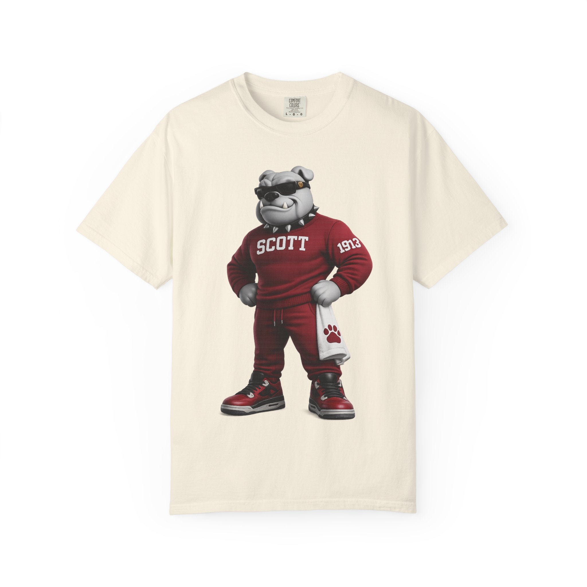 Bulldogs Mascot T-Shirt — 'Scott' Vintage Team Tee