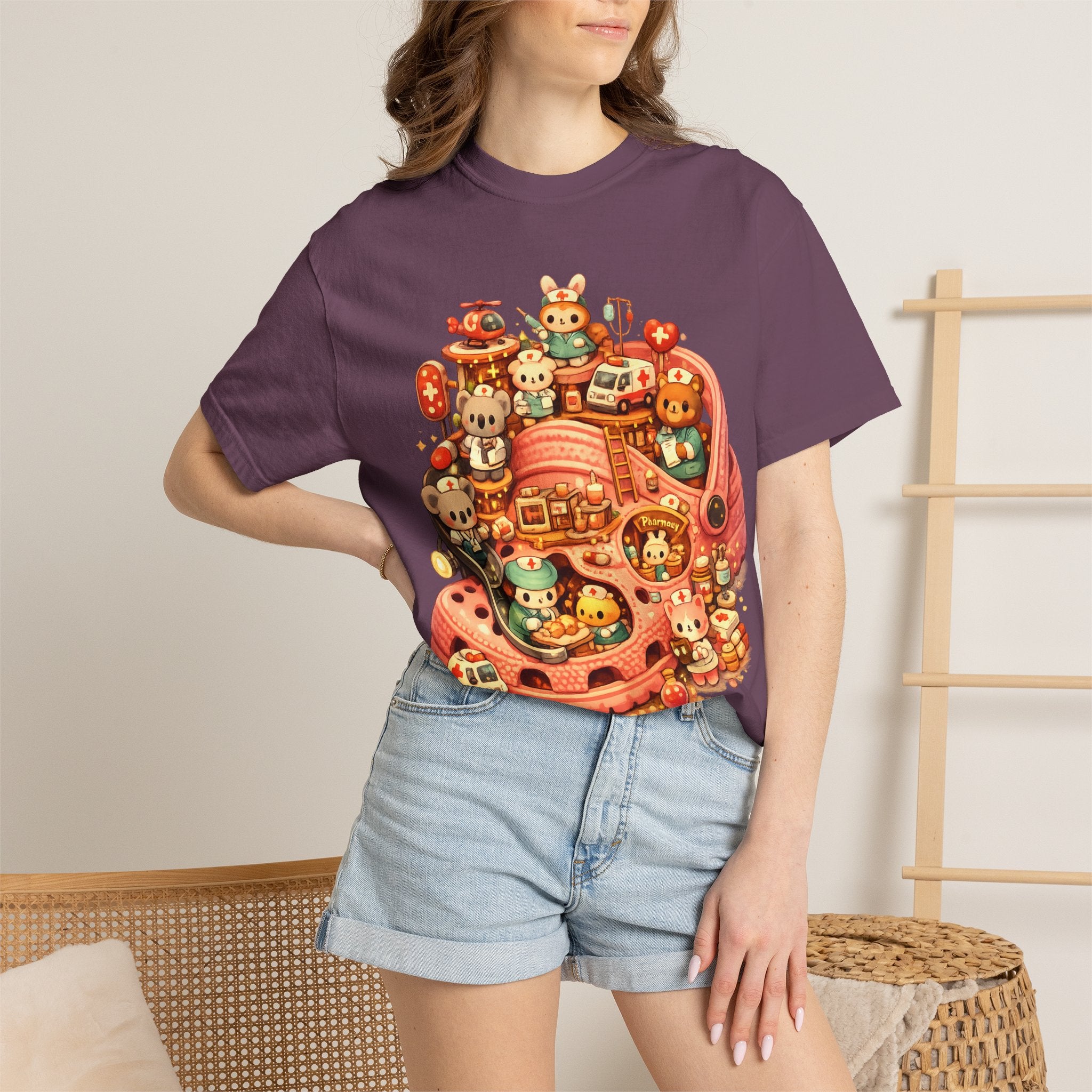 Cute Animal Sneaker Tee — Kawaii Shoe Crew Graphic T-Shirt