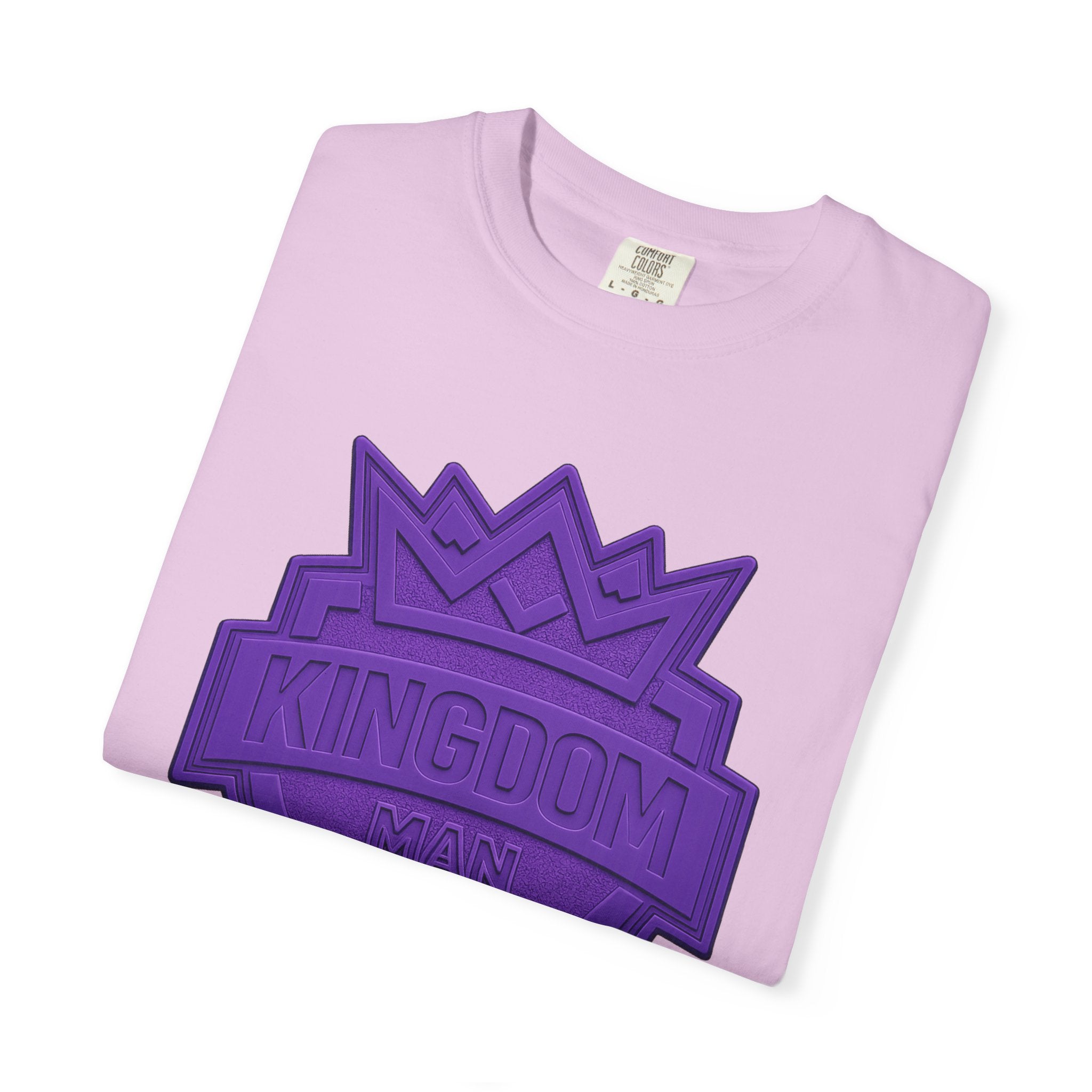 Kingdom Shield T-Shirt — Purple Crest Cross Graphic Tee