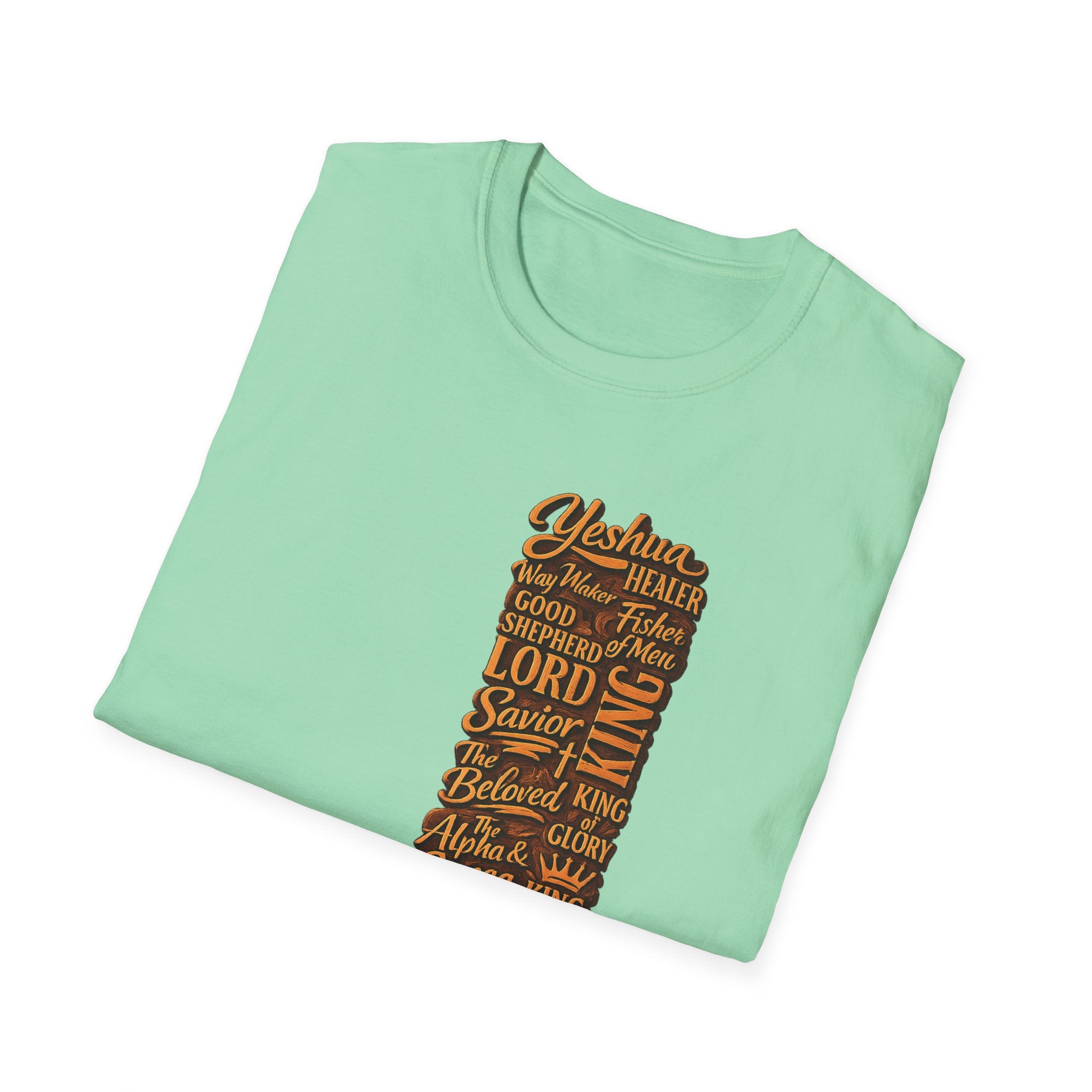 Christian Faith T-Shirt — 'Lord Savior King' Typography Design