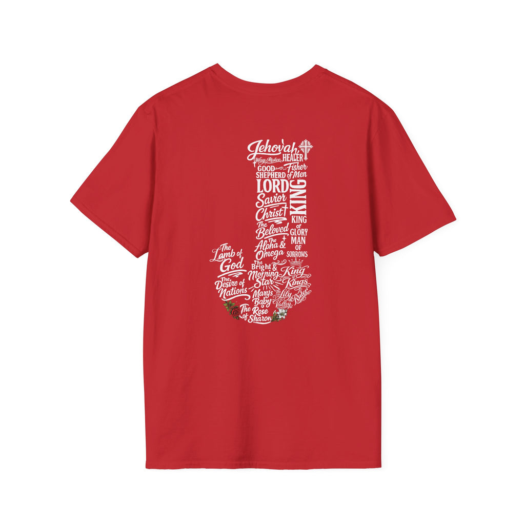 Faith based Typography tee front and back