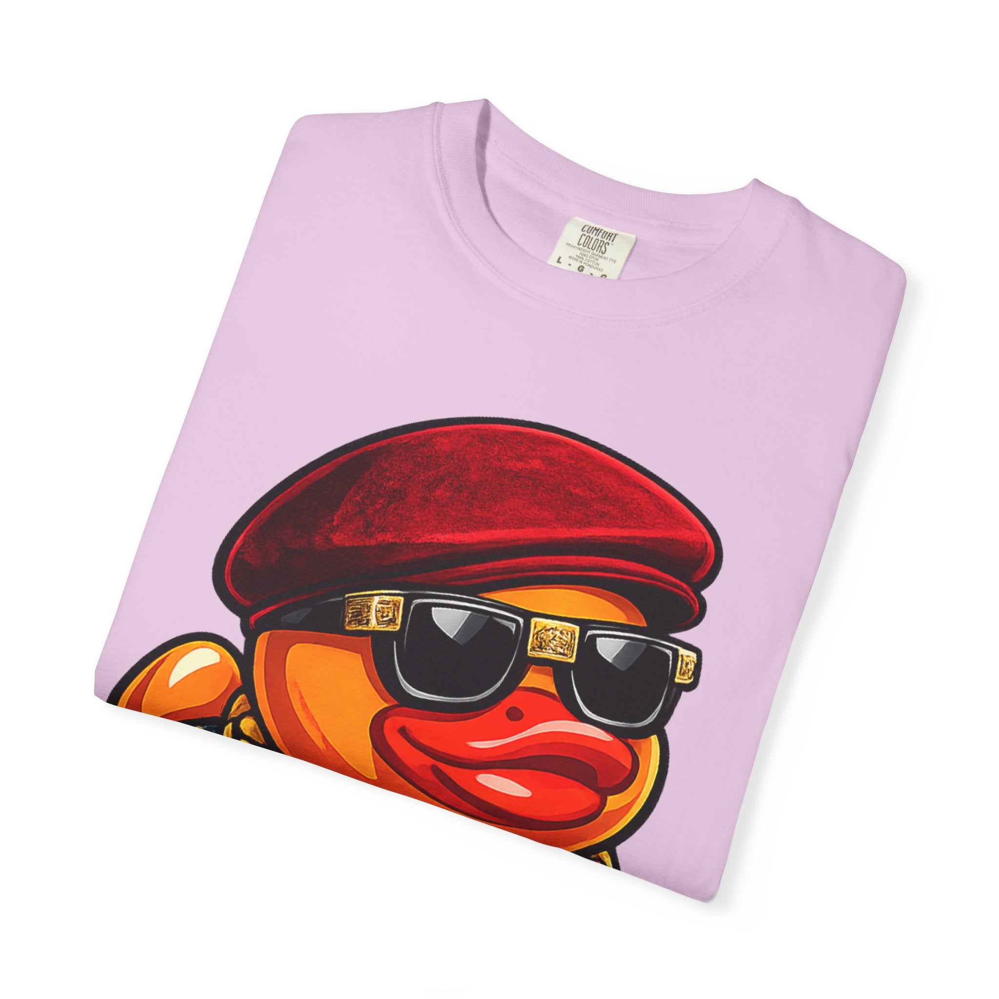 Rubber Duck Vintage 90's Graphic T-Shirt — Cool Sunglasses, Gold Chains & Cool Hat Design