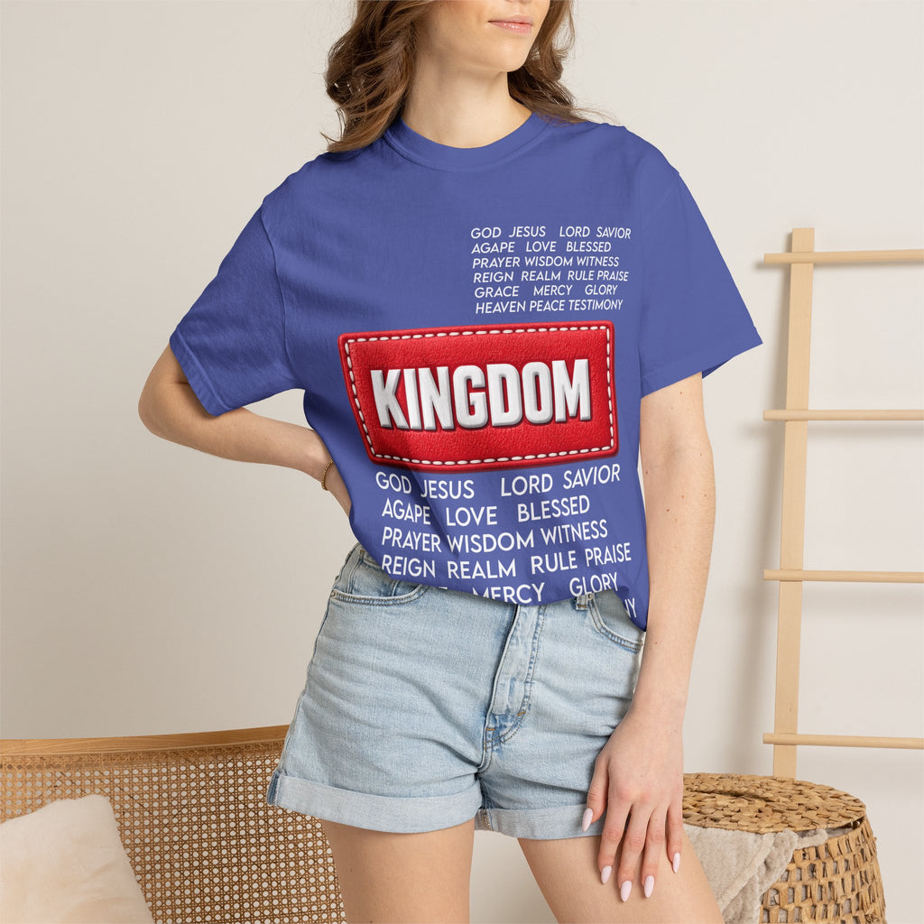 Kingdom Faith T-Shirt — Christian Inspirational Tee with 'KINGDOM' Text