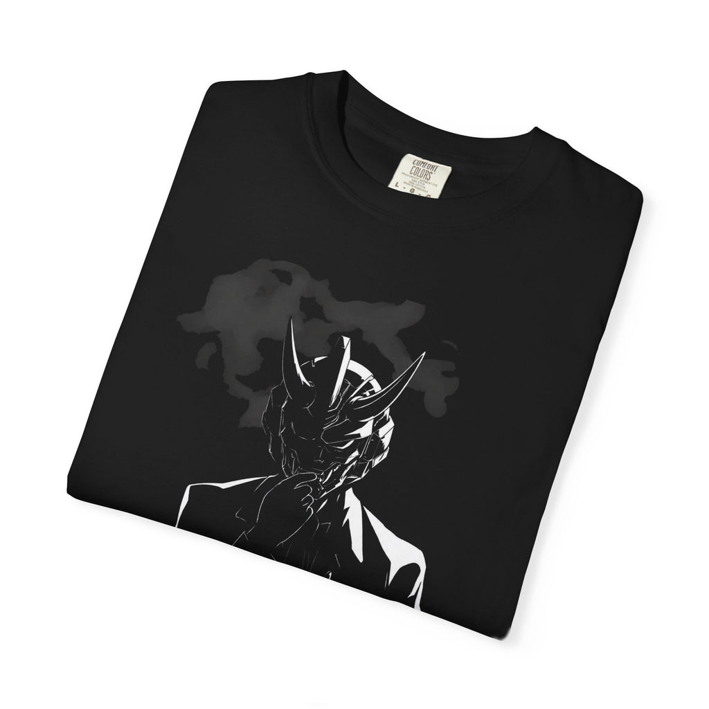 T-Shirt — Abstract Black Mech Android Anime Silhouette Tee