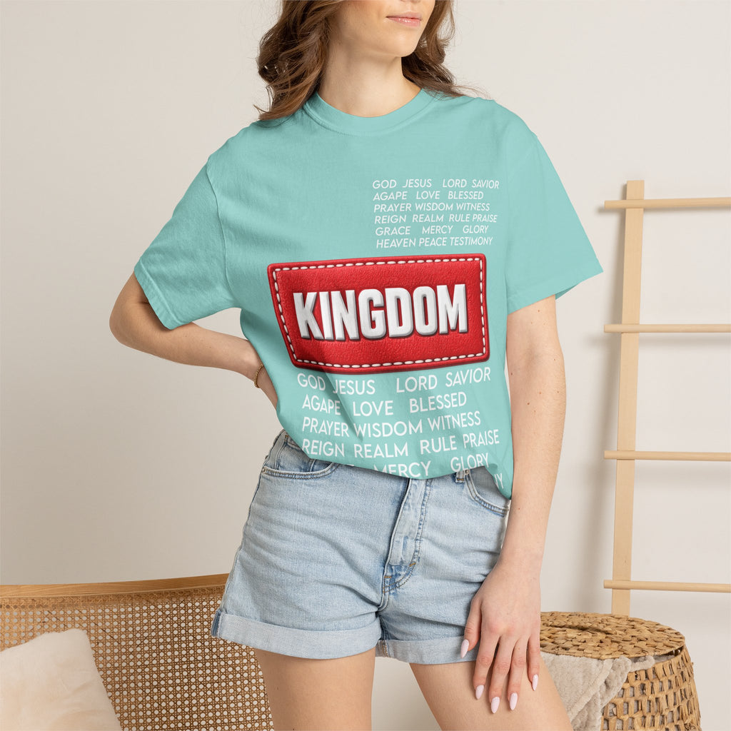 Kingdom Faith T-Shirt — Christian Inspirational Tee with 'KINGDOM' Text