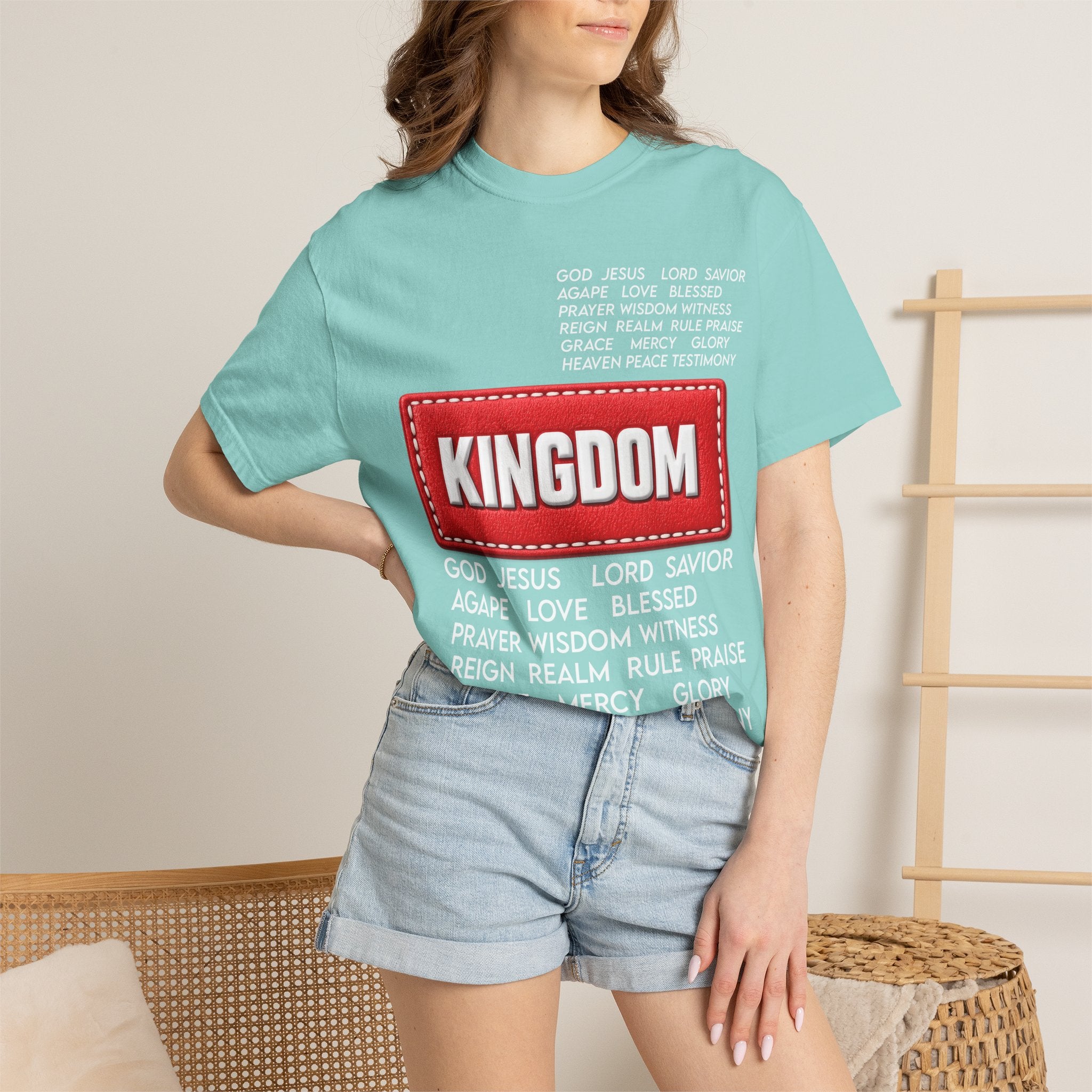 Kingdom Faith T-Shirt — Christian Inspirational Tee with 'KINGDOM' Text