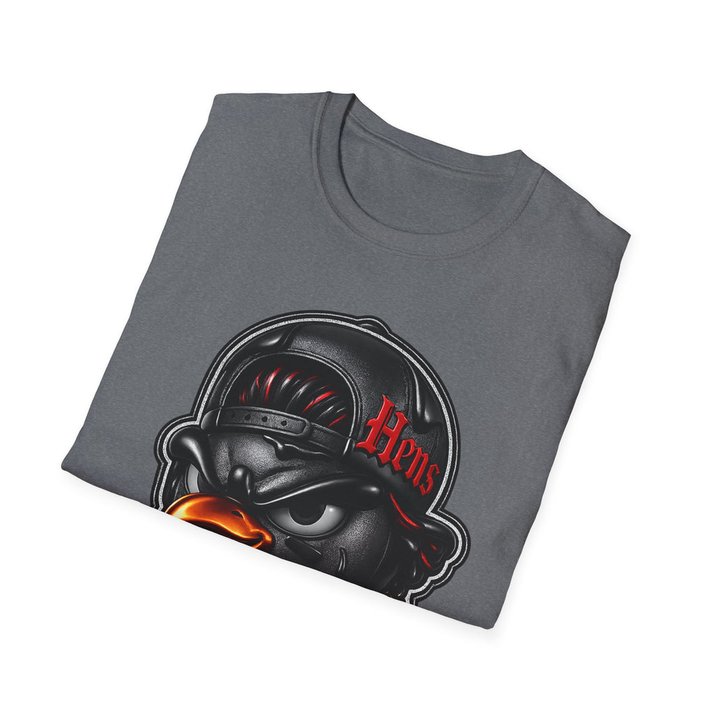 Hens Streetwear T-Shirt — Urban Black and Red themed Graphic Tee