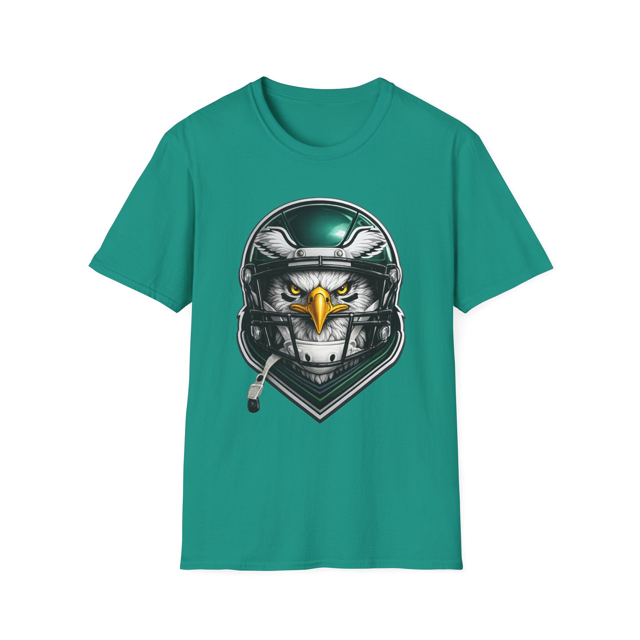 Eagle Helmet T‑Shirt — Fierce Pilot Graphic Tee for Aviation & Biker Fans