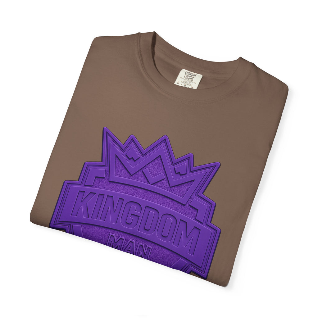 Kingdom Shield T-Shirt — Purple Crest Cross Graphic Tee