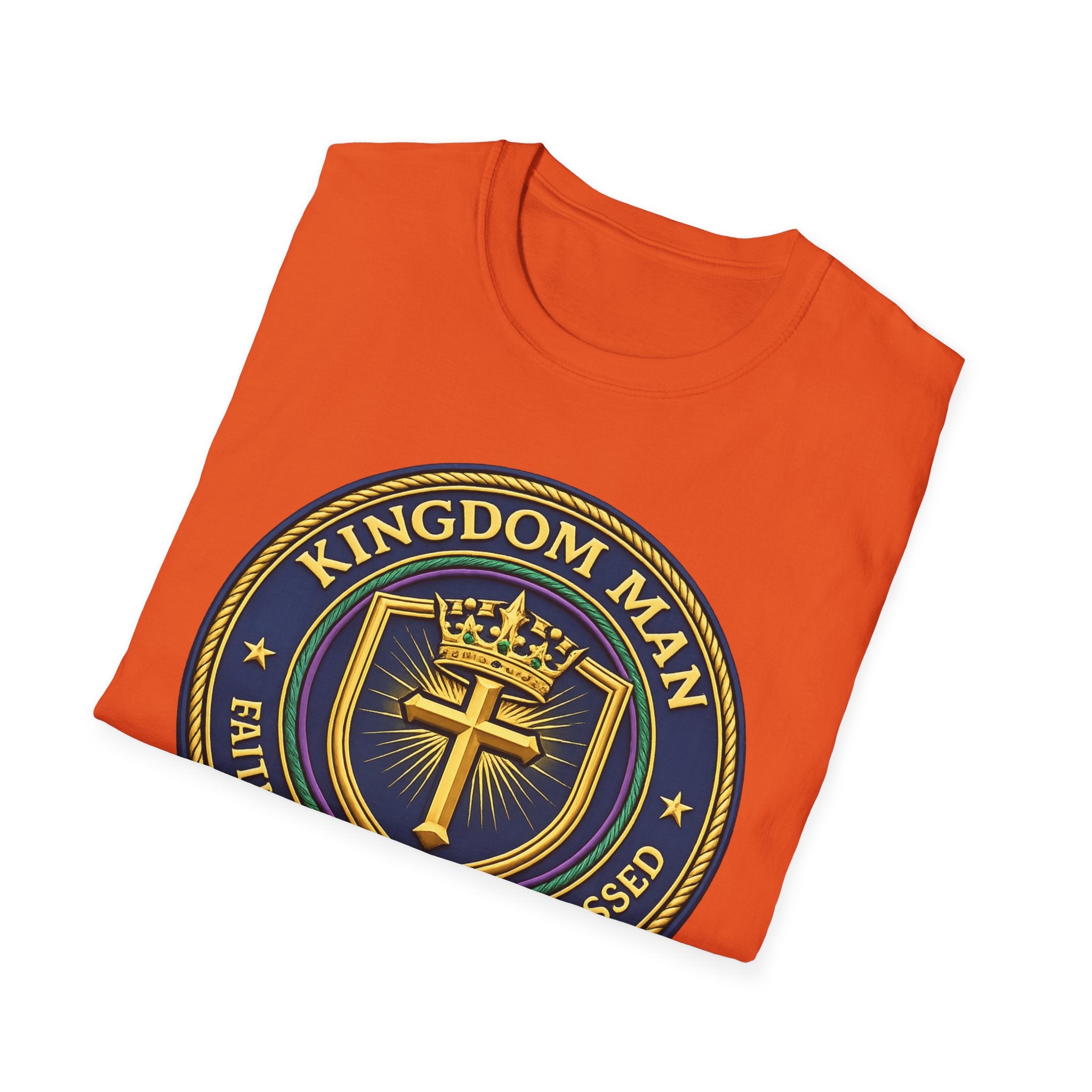 Kingdom Man T-Shirt — Faithful Obedient Blessed Christian Graphic Tee
