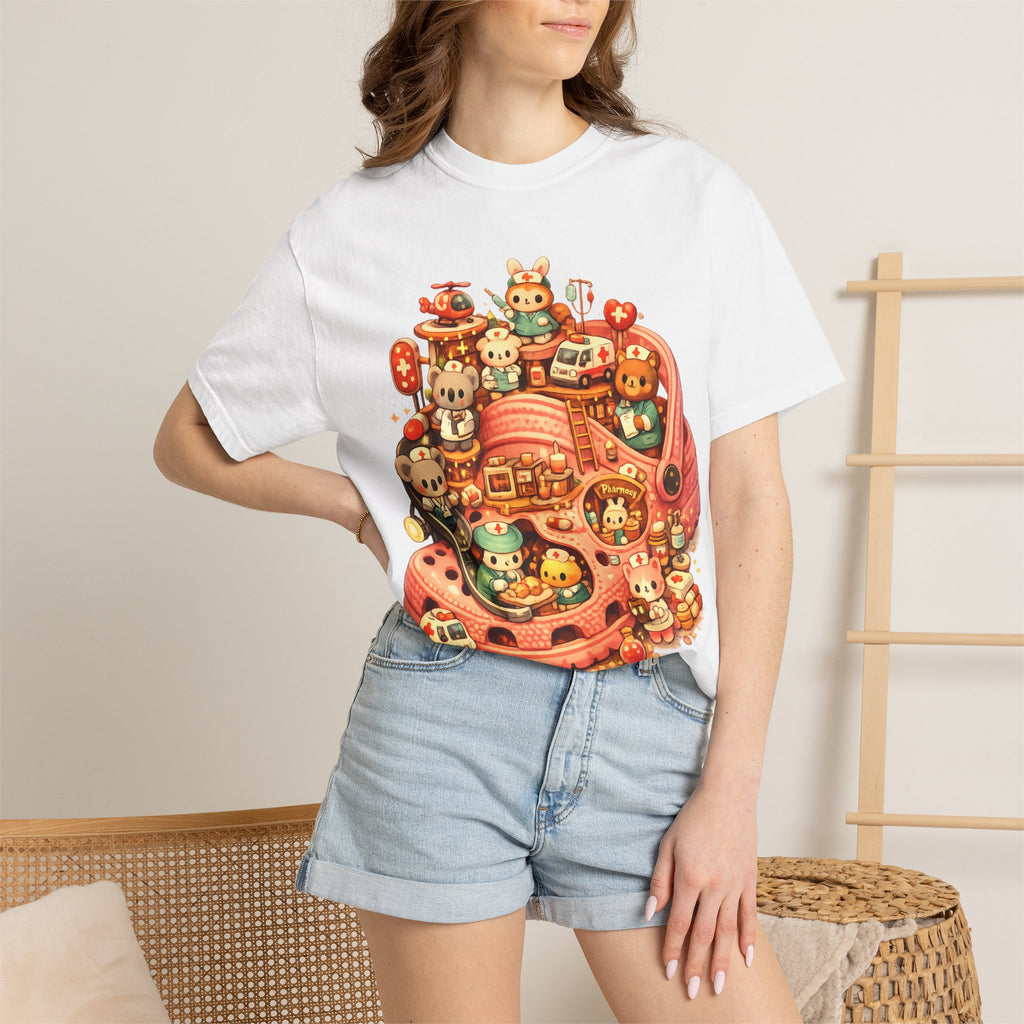 Cute Animal Sneaker Tee — Kawaii Shoe Crew Graphic T-Shirt