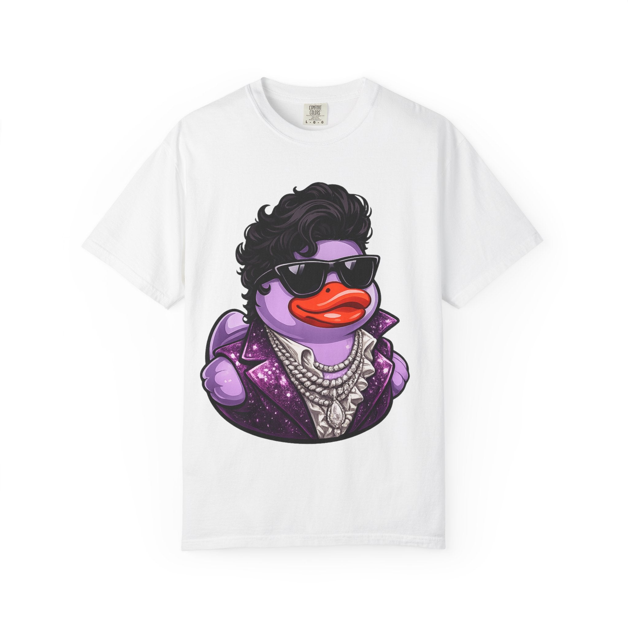 Purple Rock and Soul Rubber Duck graphic T-Shirt