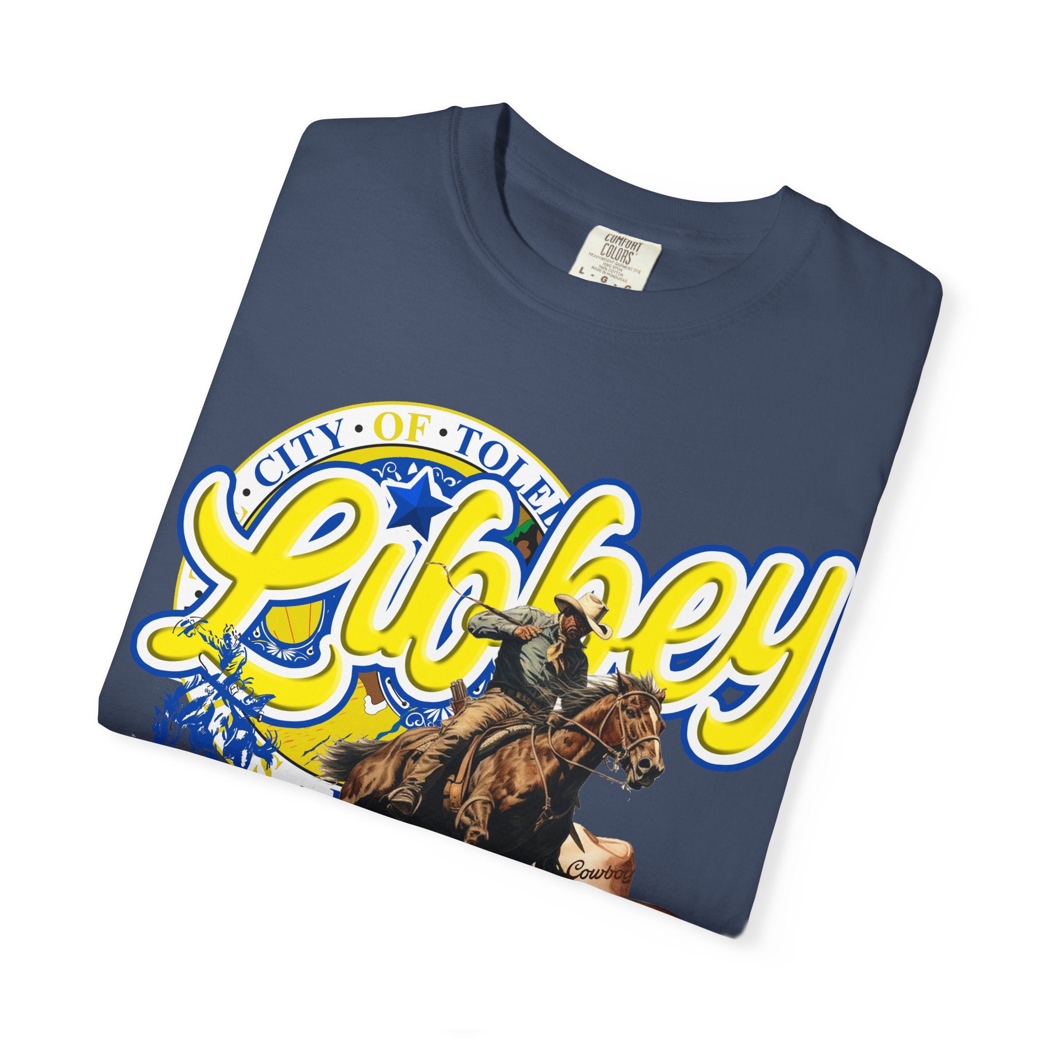Libbey Western Throwback T-Shirt — Cowboy Horse Roping Graphic Tee