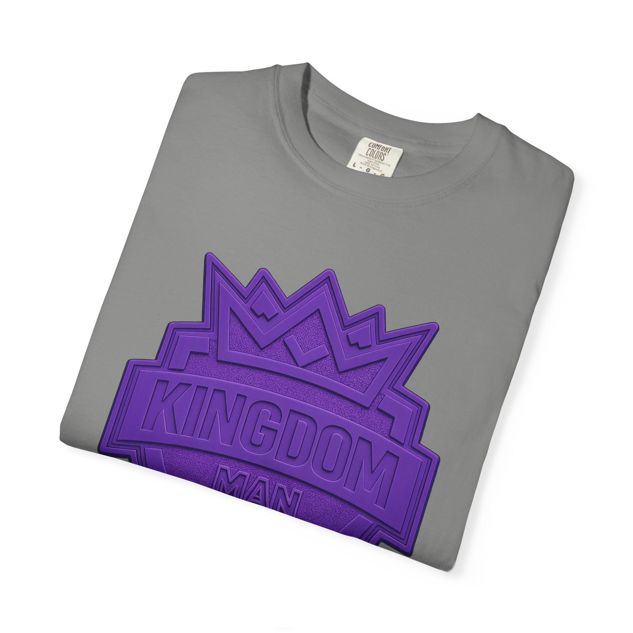 Kingdom Shield T-Shirt — Purple Crest Cross Graphic Tee