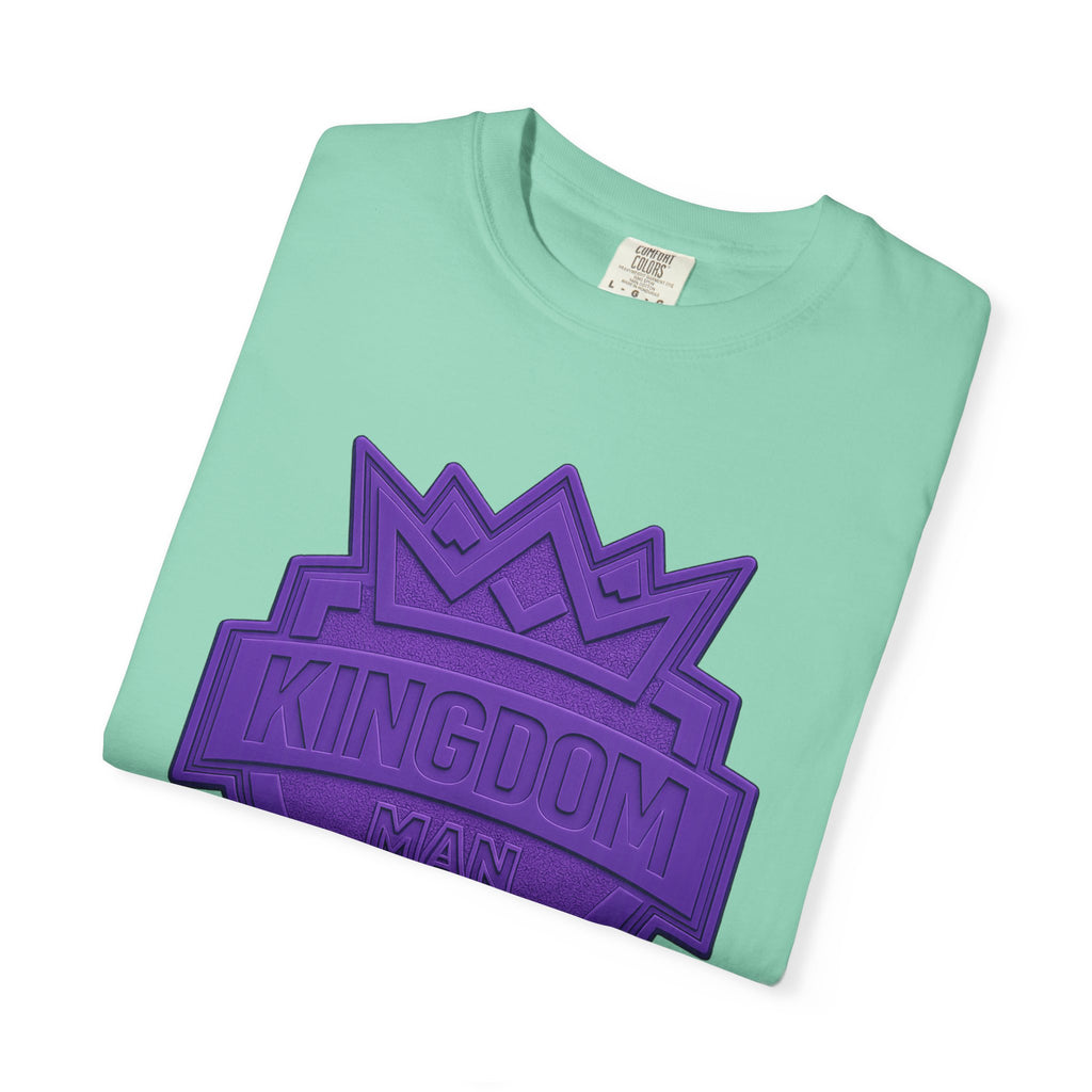 Kingdom Shield T-Shirt — Purple Crest Cross Graphic Tee