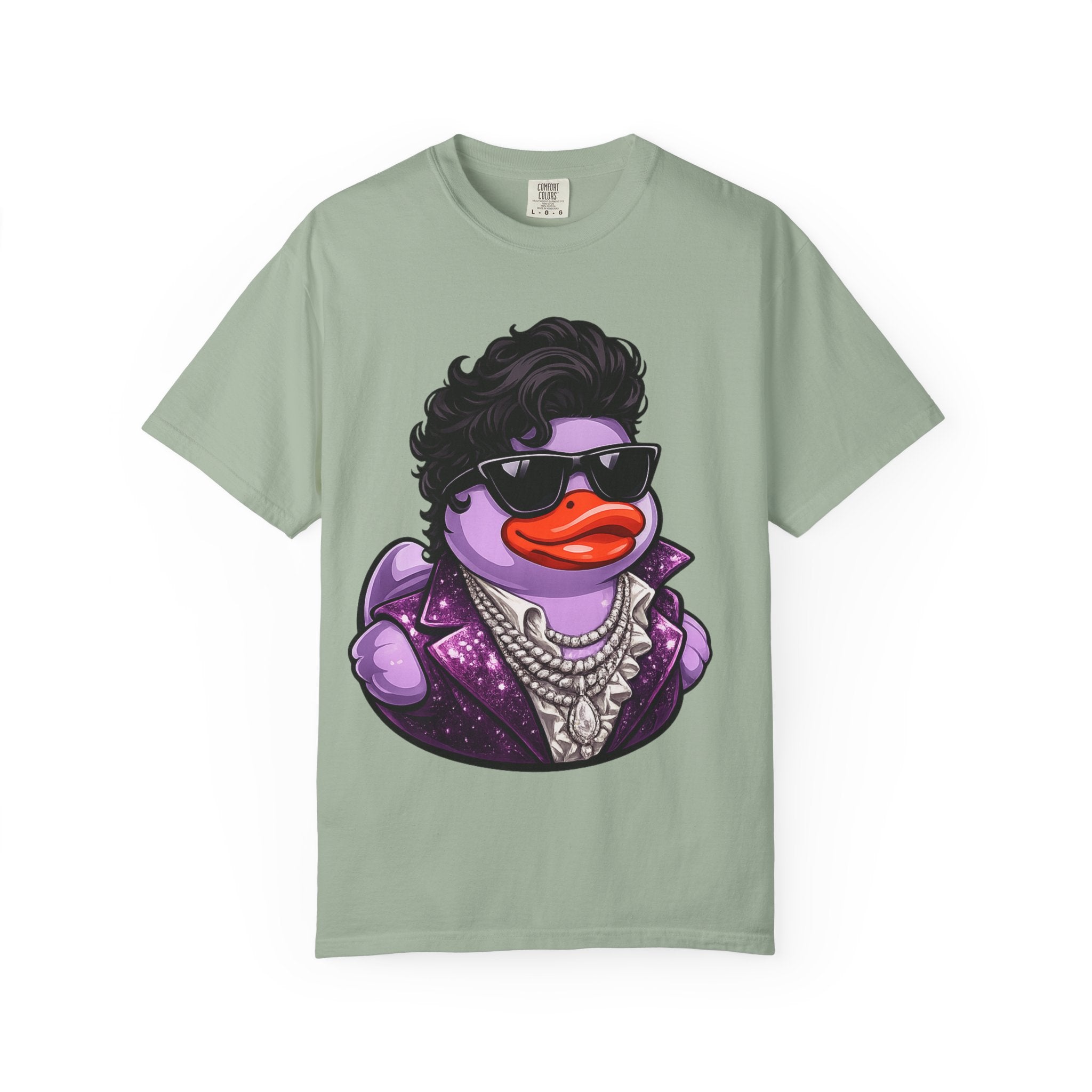 Purple Rock and Soul Rubber Duck graphic T-Shirt
