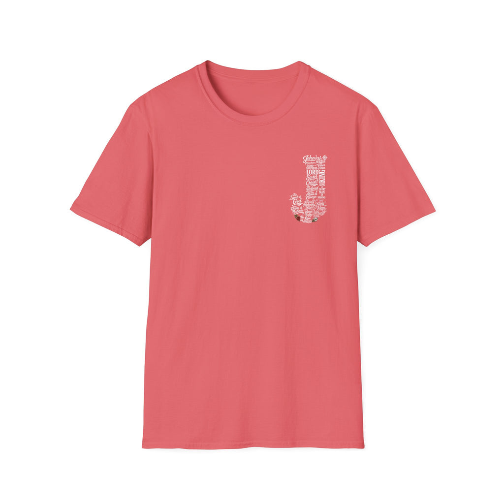 Faith based Typography tee front and back