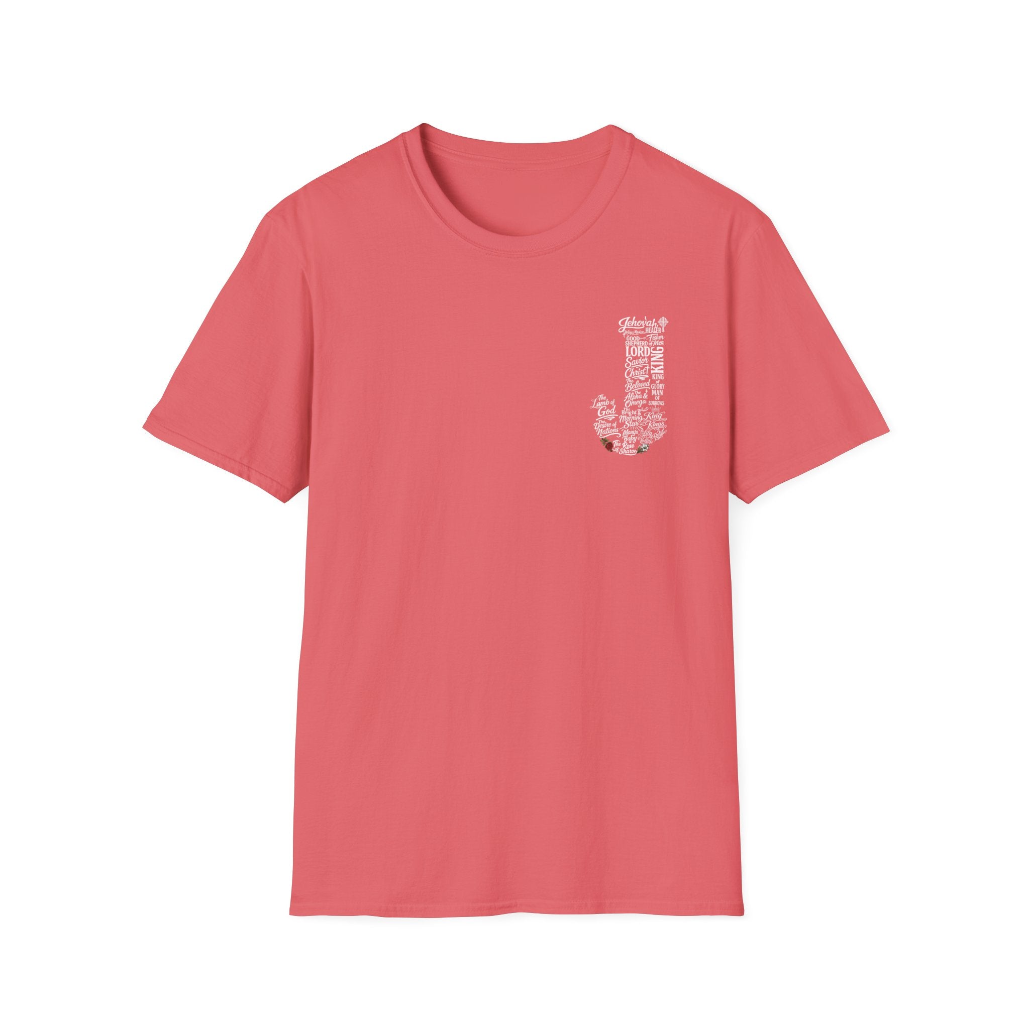 Faith based Typography tee front and back