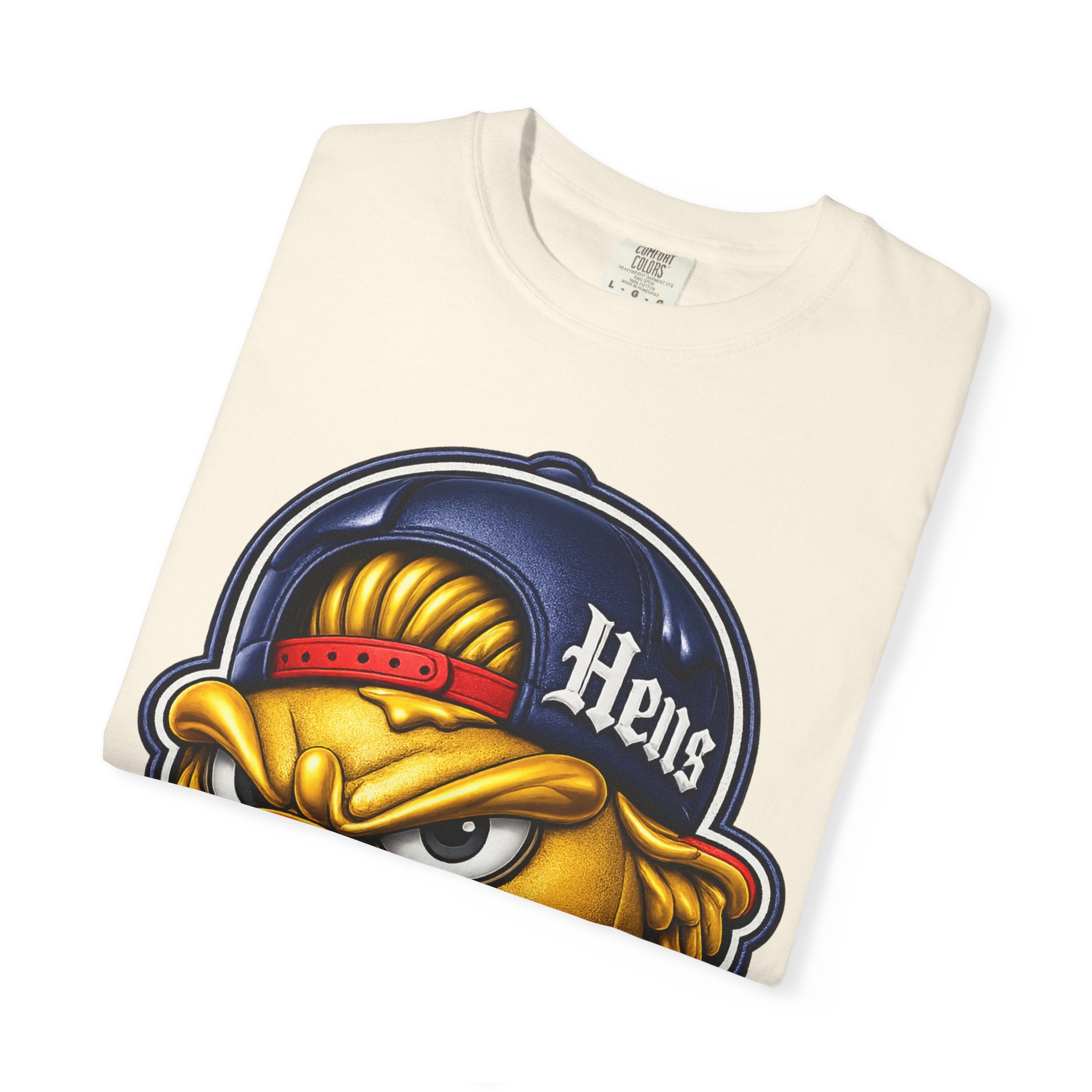 Hens Stadium Graphic T-Shirt — Streetwear Skate Tee with 'Hens' Logo