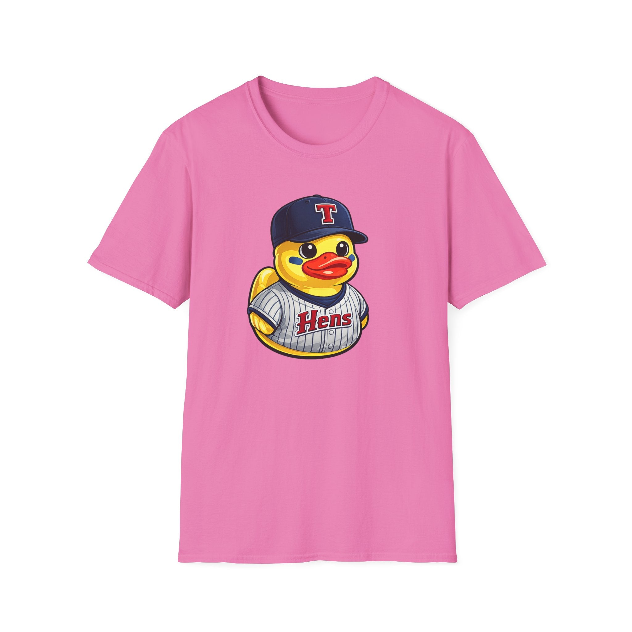Rubber Duck Baseball T-Shirt — Cute Mascot Team Jersey Graphic Tee