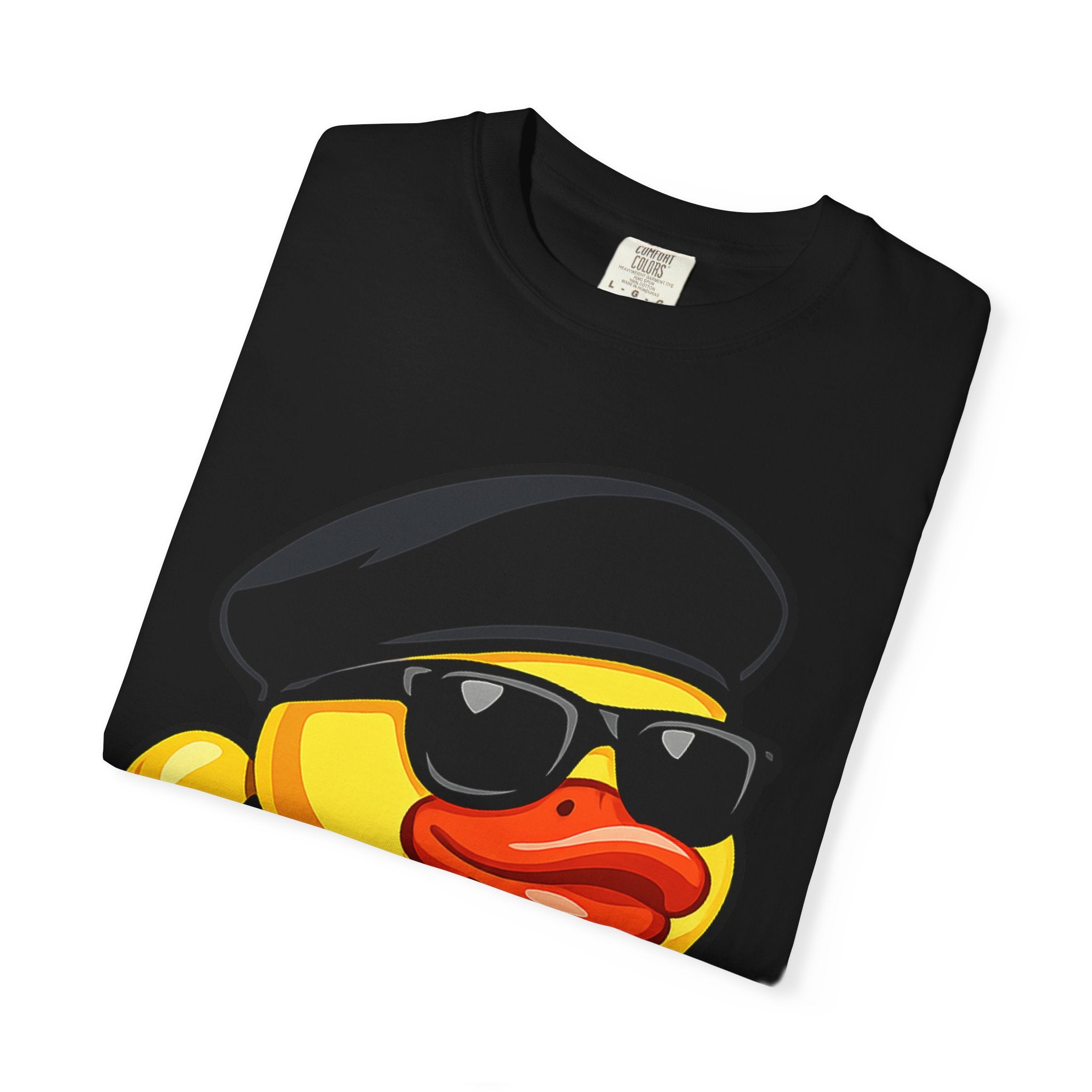 Cool Rubber Duck T-Shirt — Retro New Jack Ducky with Sunglasses & Chain