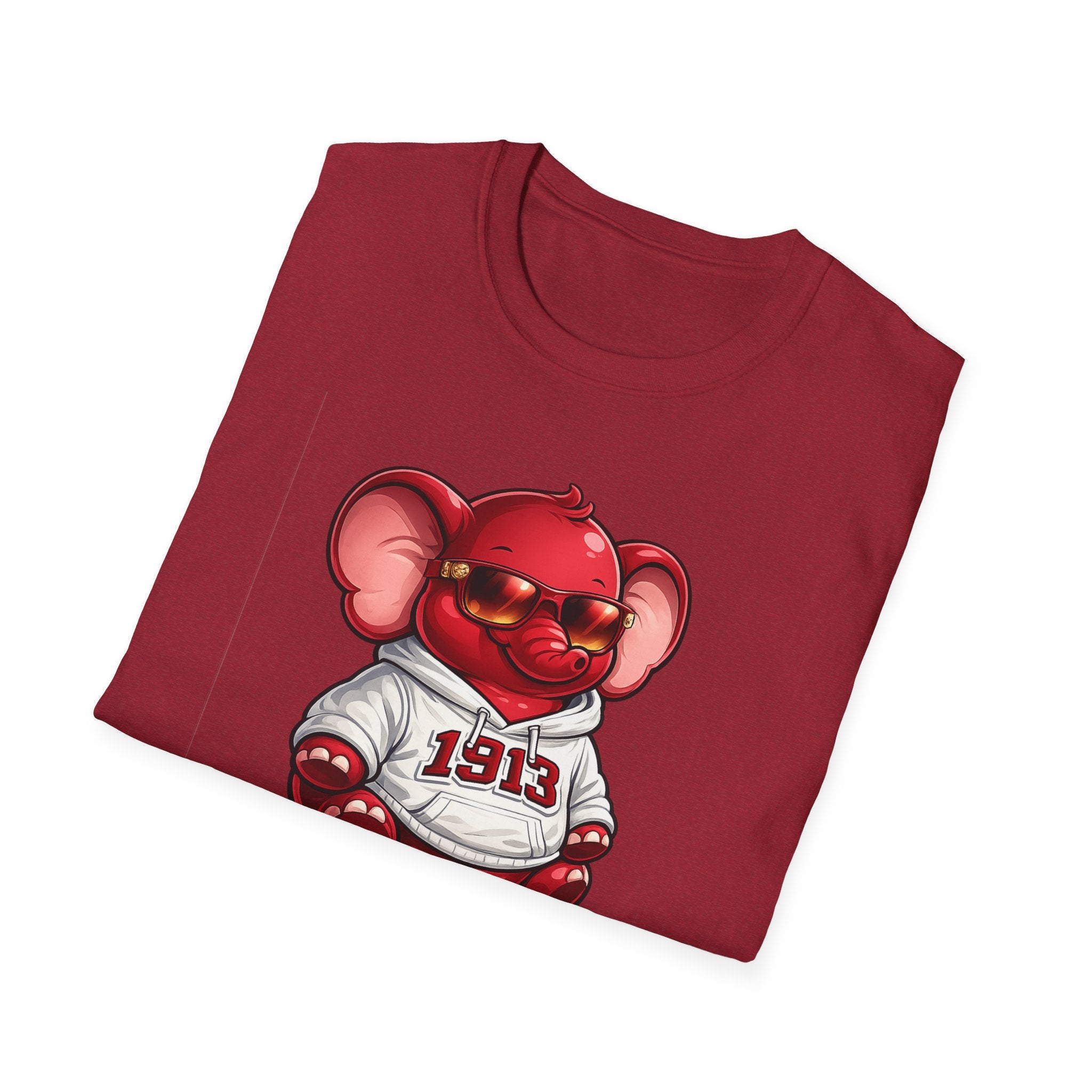 Elephant Mascot Tee — 1913 Red Elephant Graphic T-Shirt