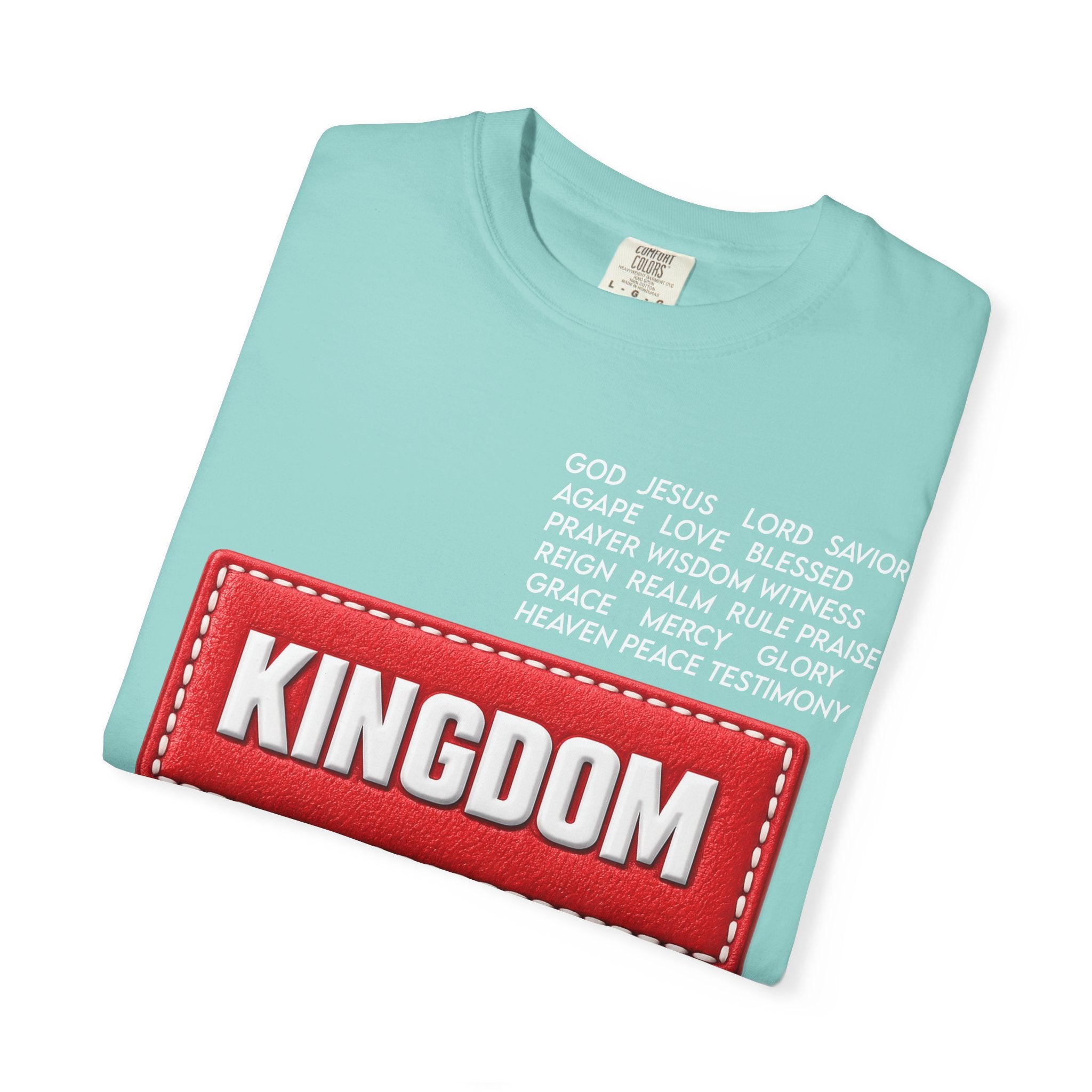 Kingdom Faith T-Shirt — Christian Inspirational Tee with 'KINGDOM' Text