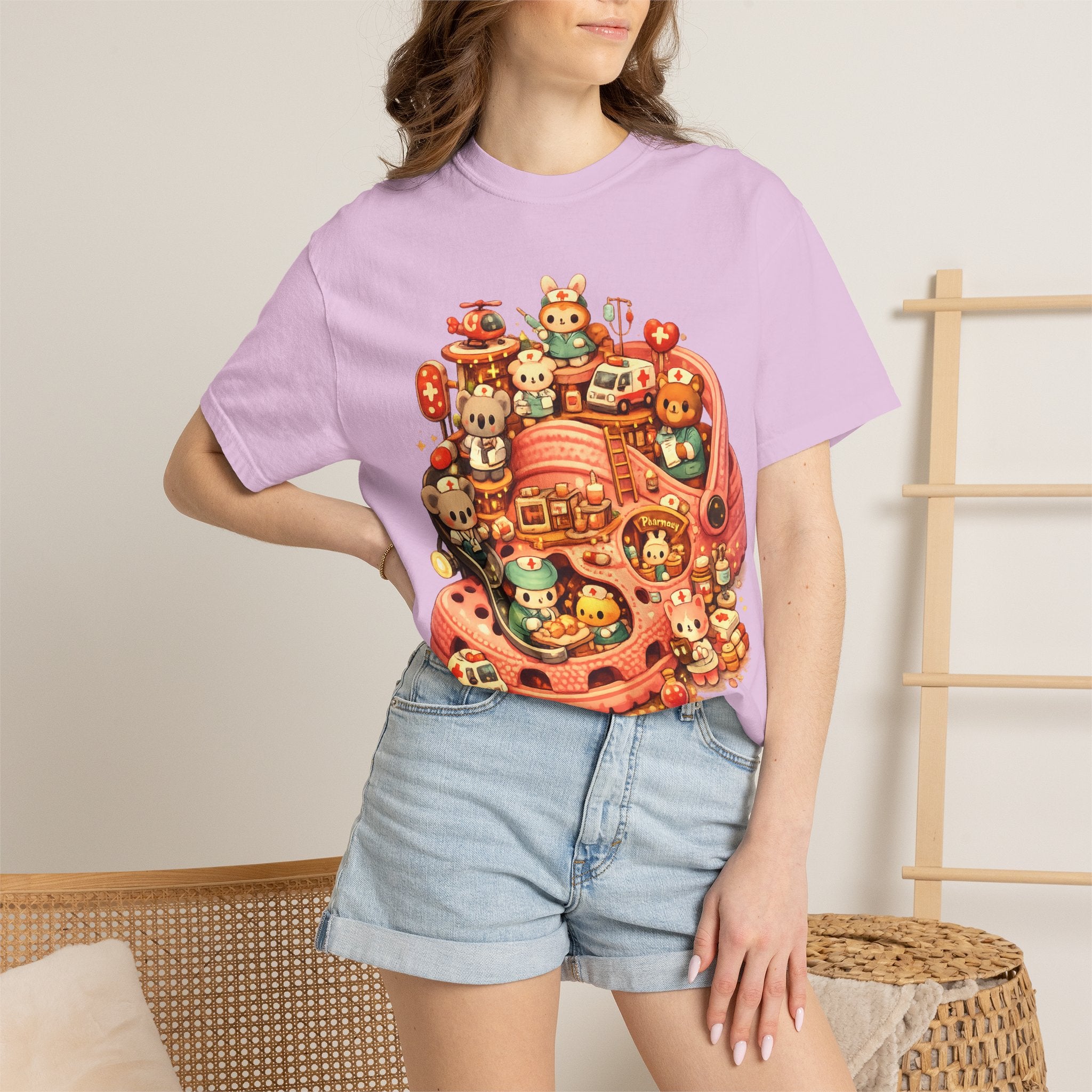 Cute Animal Sneaker Tee — Kawaii Shoe Crew Graphic T-Shirt