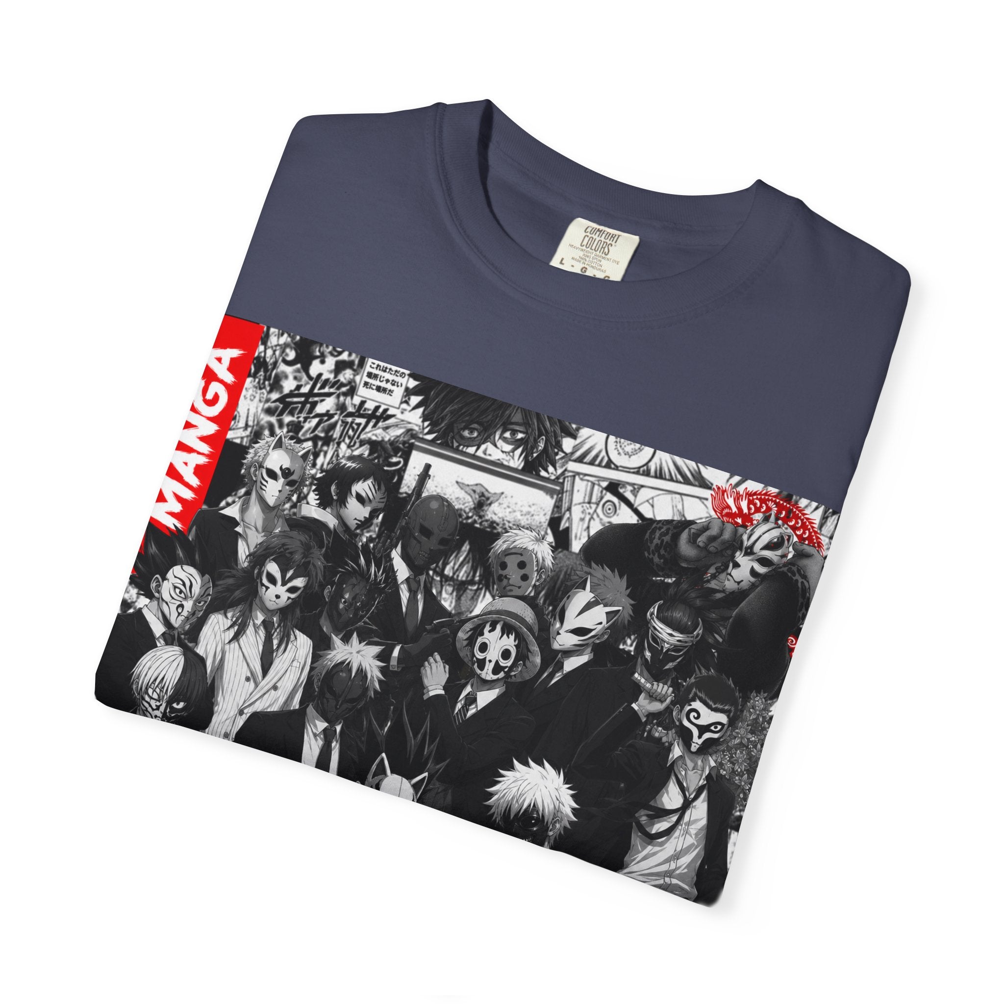 Manga Mask  Collage T-Shirt