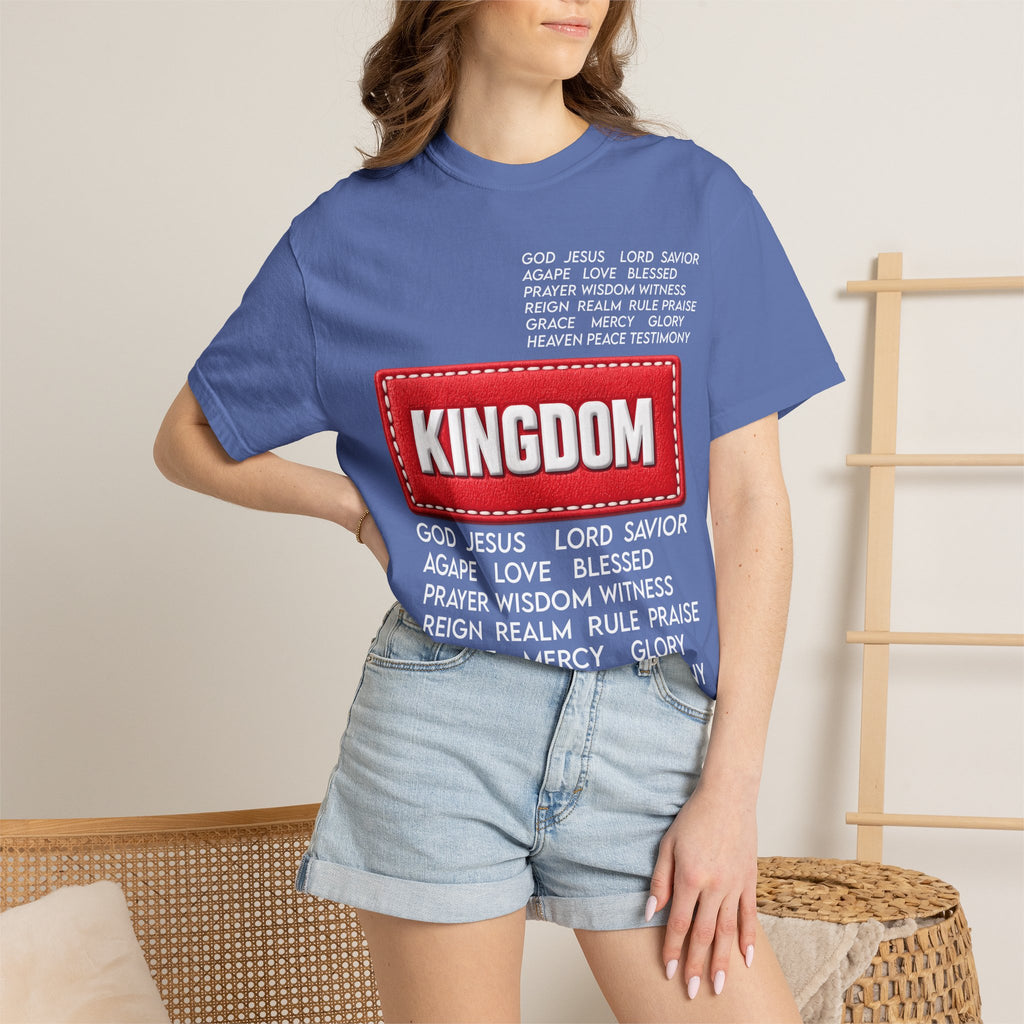 Kingdom Faith T-Shirt — Christian Inspirational Tee with 'KINGDOM' Text