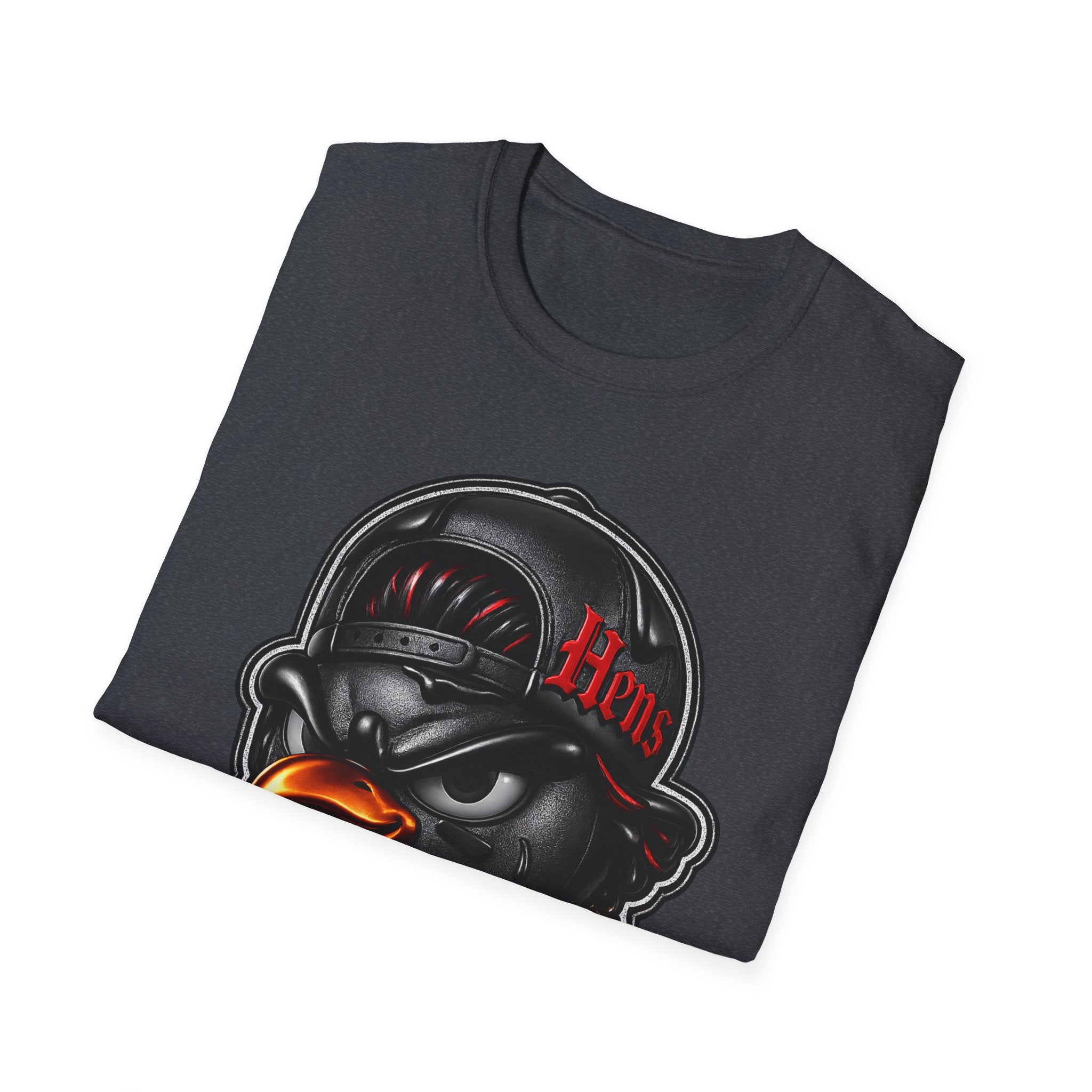 Hens Streetwear T-Shirt — Urban Black and Red themed Graphic Tee