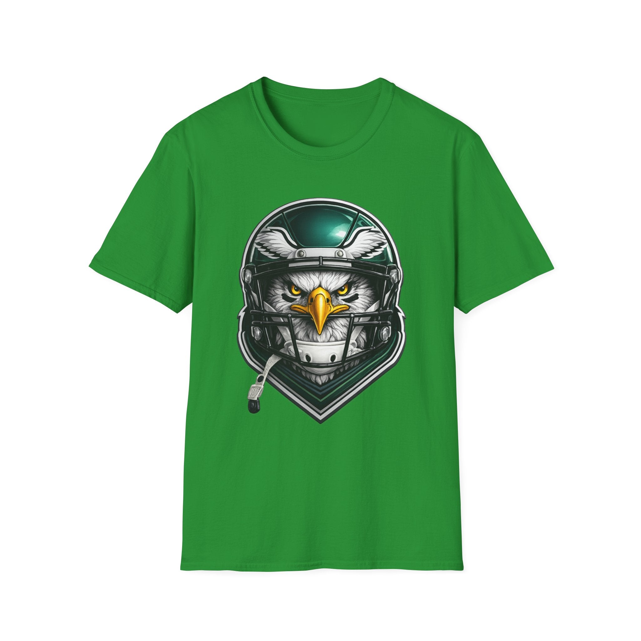 Eagle Helmet T‑Shirt — Fierce Pilot Graphic Tee for Aviation & Biker Fans