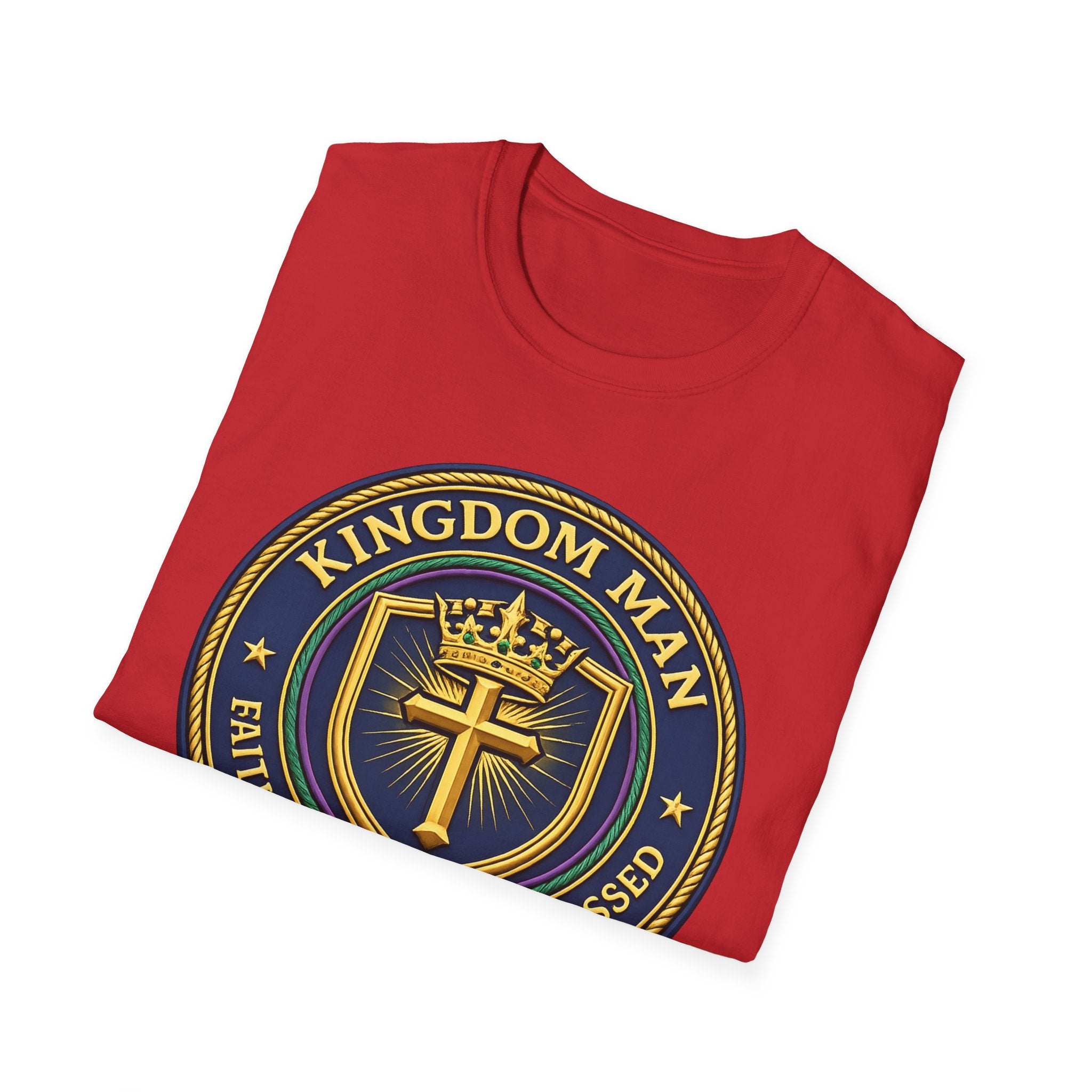 Kingdom Man T-Shirt — Faithful Obedient Blessed Christian Graphic Tee