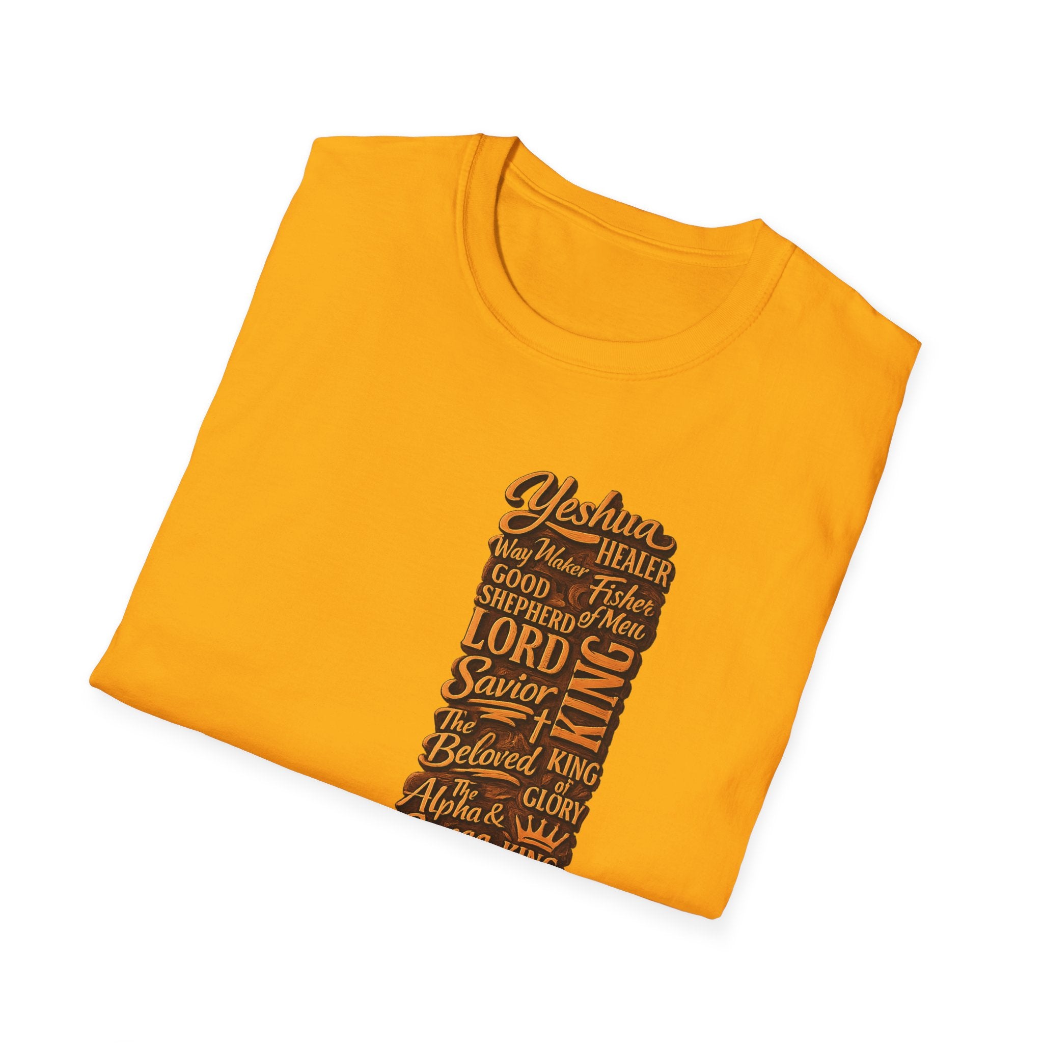 Christian Faith T-Shirt — 'Lord Savior King' Typography Design